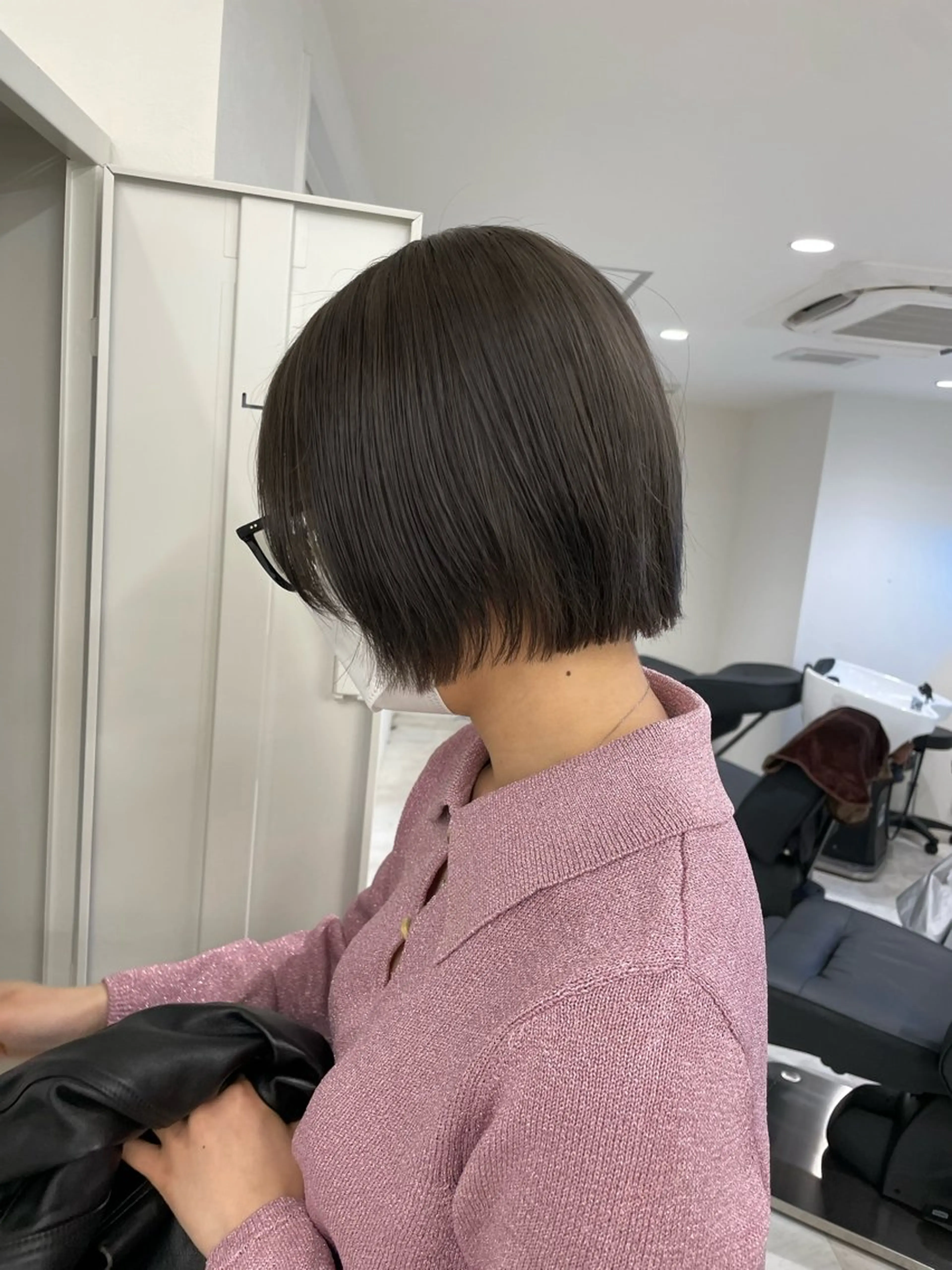 ショート カット ヘアカラー トリートメント ウルフカット/ボブ りなのヘアスタイル