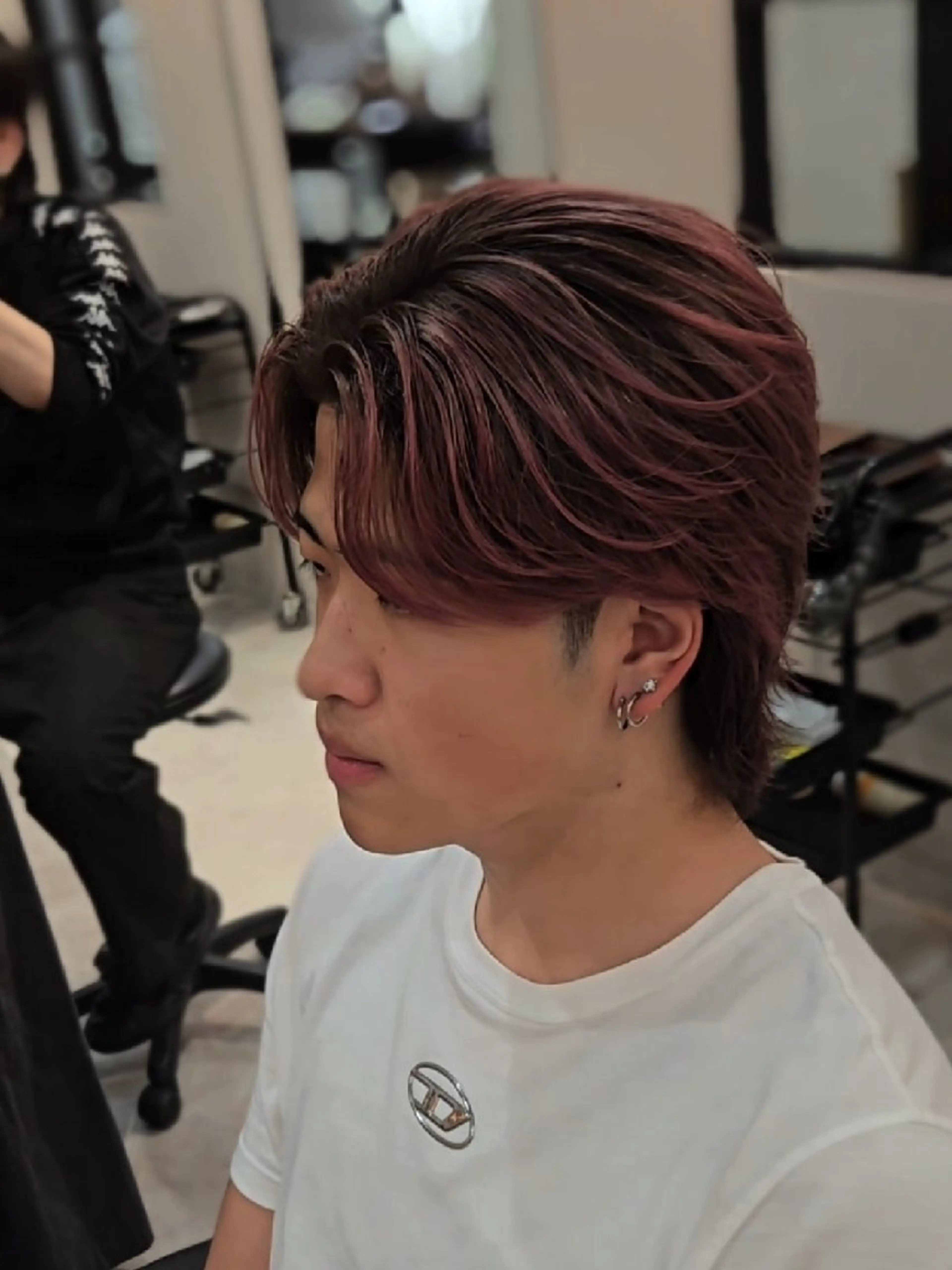 メンズ カラー メンズバレイヤージュ バレイヤージュ デザインカラー カット ヘアカラー ヘアセット LEN名古屋/パーマ 海外ヘア/メンズ特化のヘアスタイル