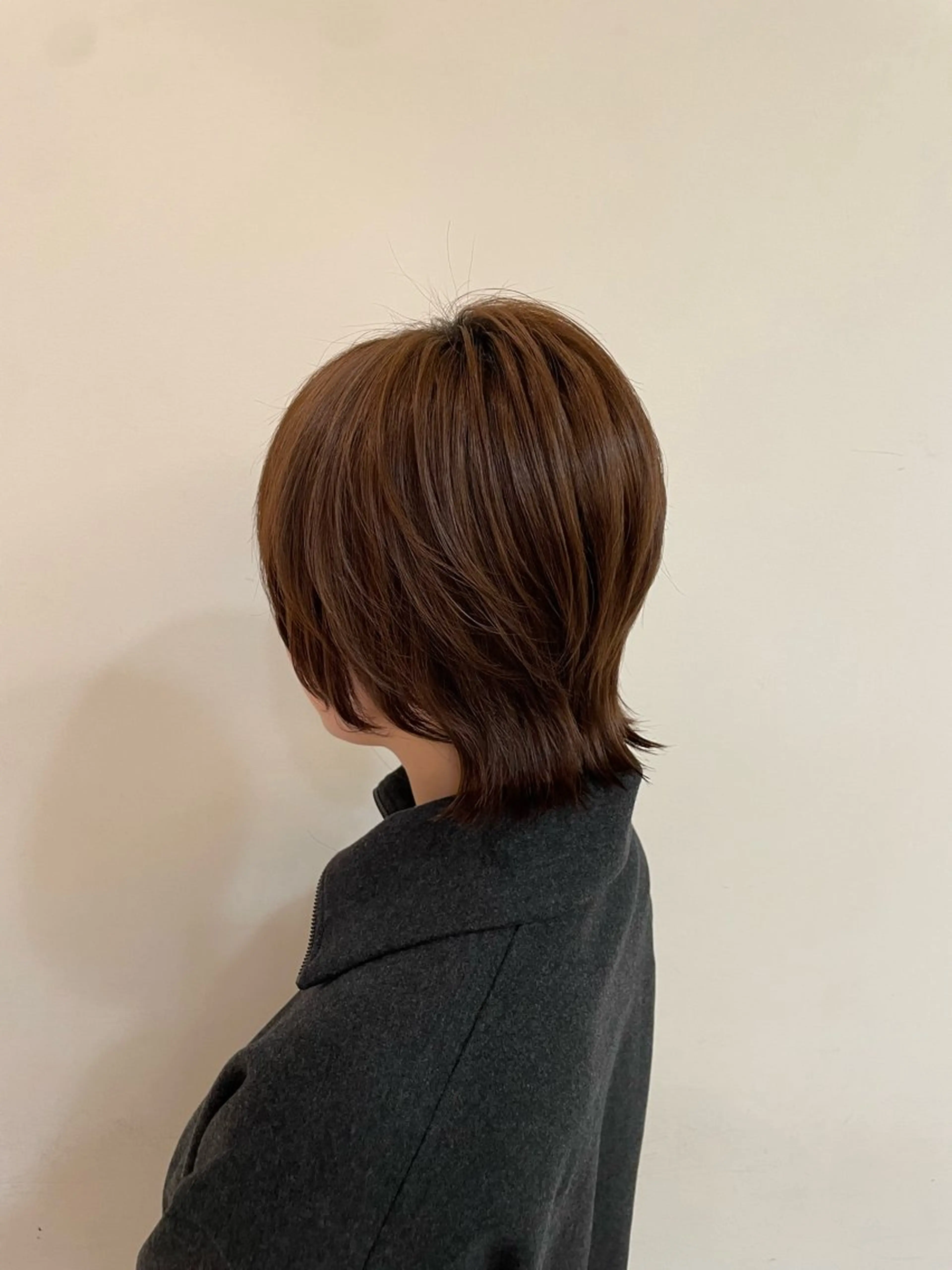 ショート ショートヘア ウルフカット レナークアリア 梅津美憂のヘアスタイル