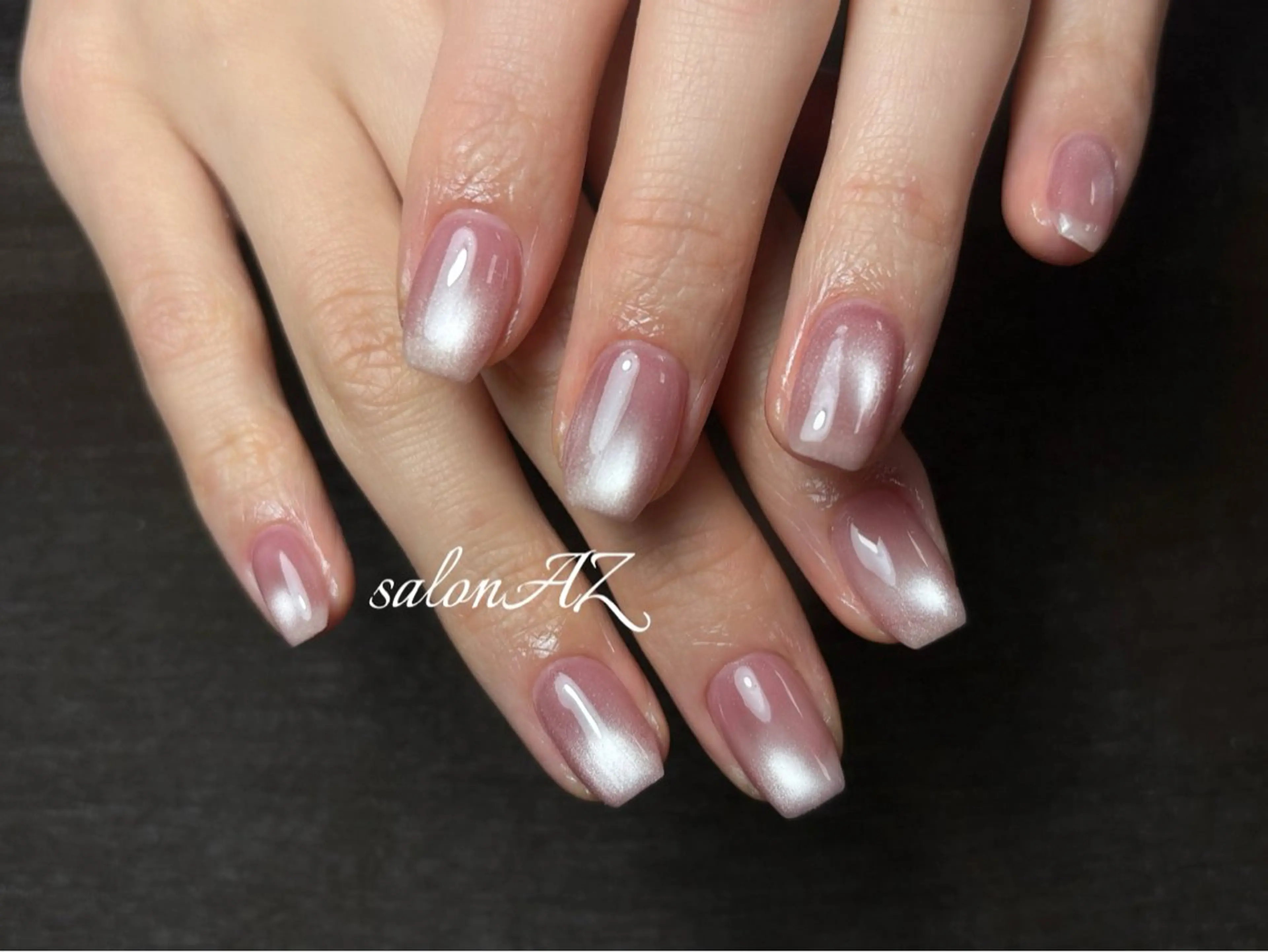 ネイル アートネイル 長さ出し フットネイル フレンチネイル ジェルネイル ハンドネイル salon AZのネイルデザイン