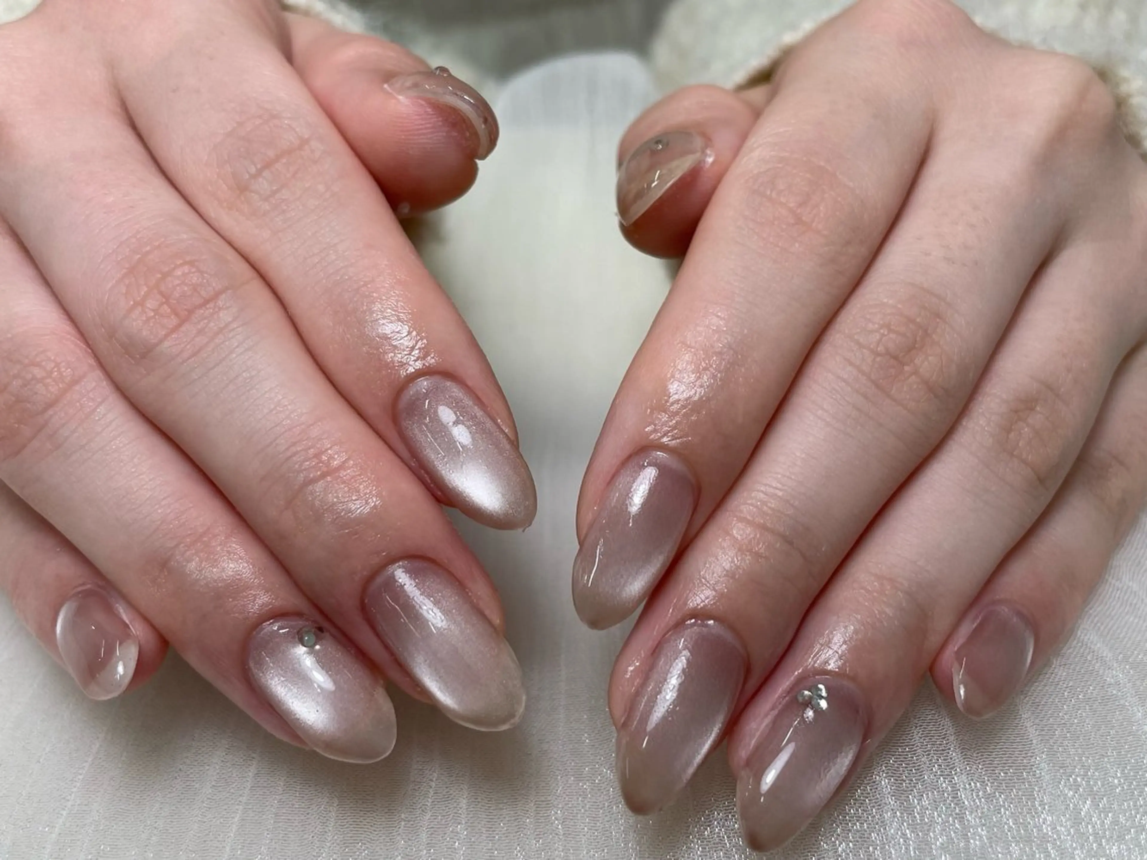 ネイル マグネットネイル ビー玉ネイル えん 清水のネイルデザイン