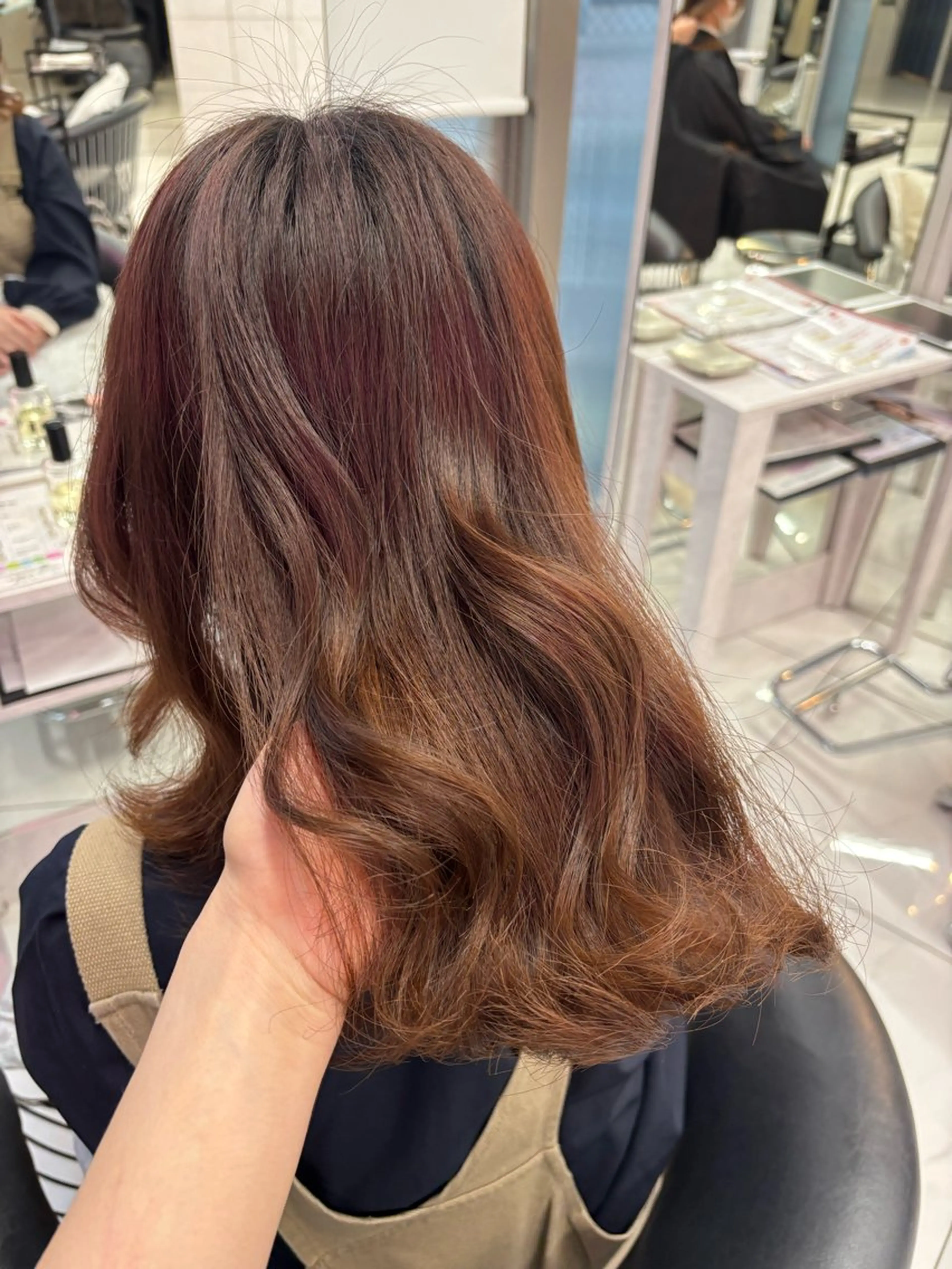 セミロング ヘッドスパ Sakuraෆ˚* 透け感ベージュ🥨のヘアスタイル