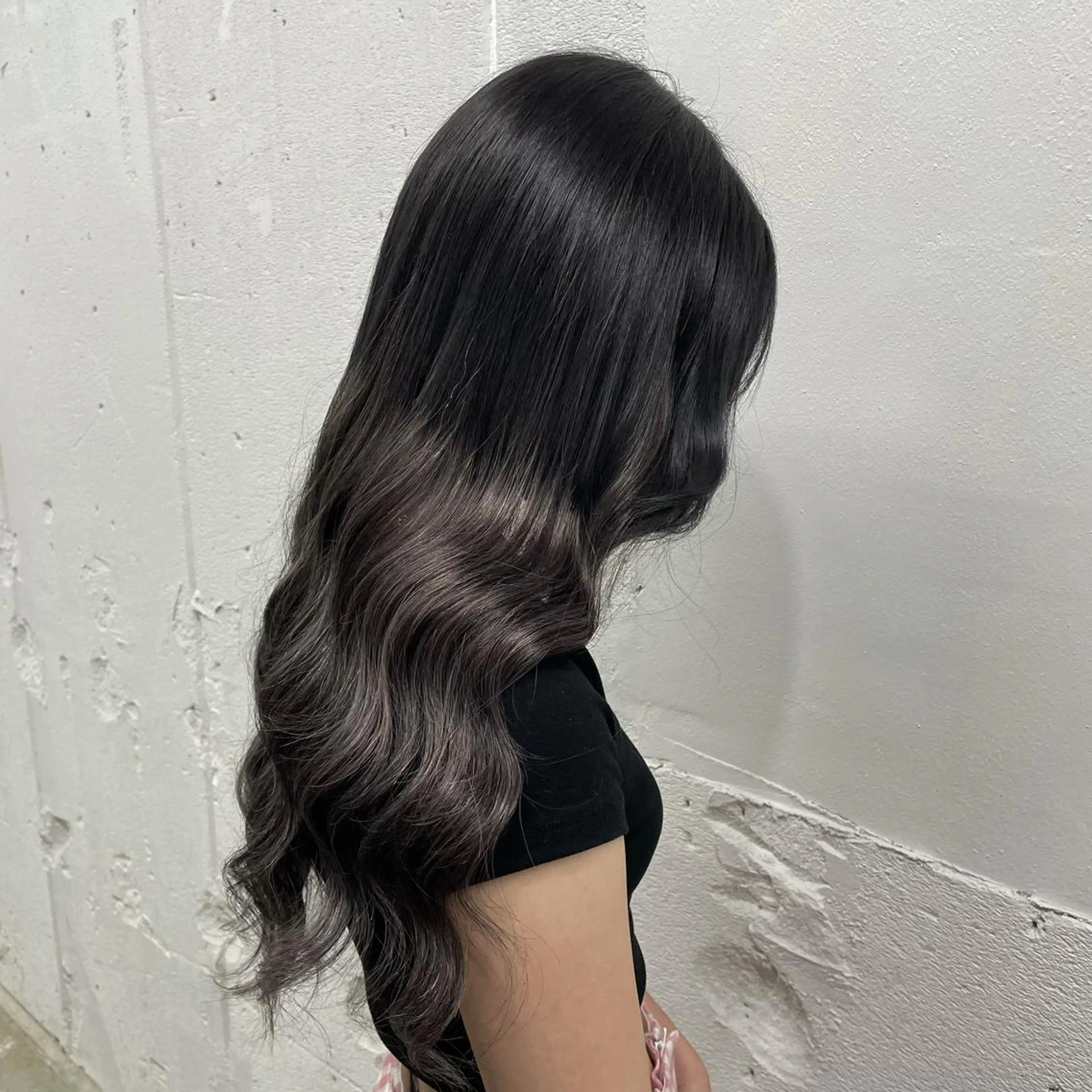 ロング カラー シールエクステ バレイヤージュ ミストバング ダブルカラー  フェイスフレーミング ヘアカラー エクステ 🧡艶髪ちゅるん髪 🫧🧡YUKI❄️のヘアスタイル