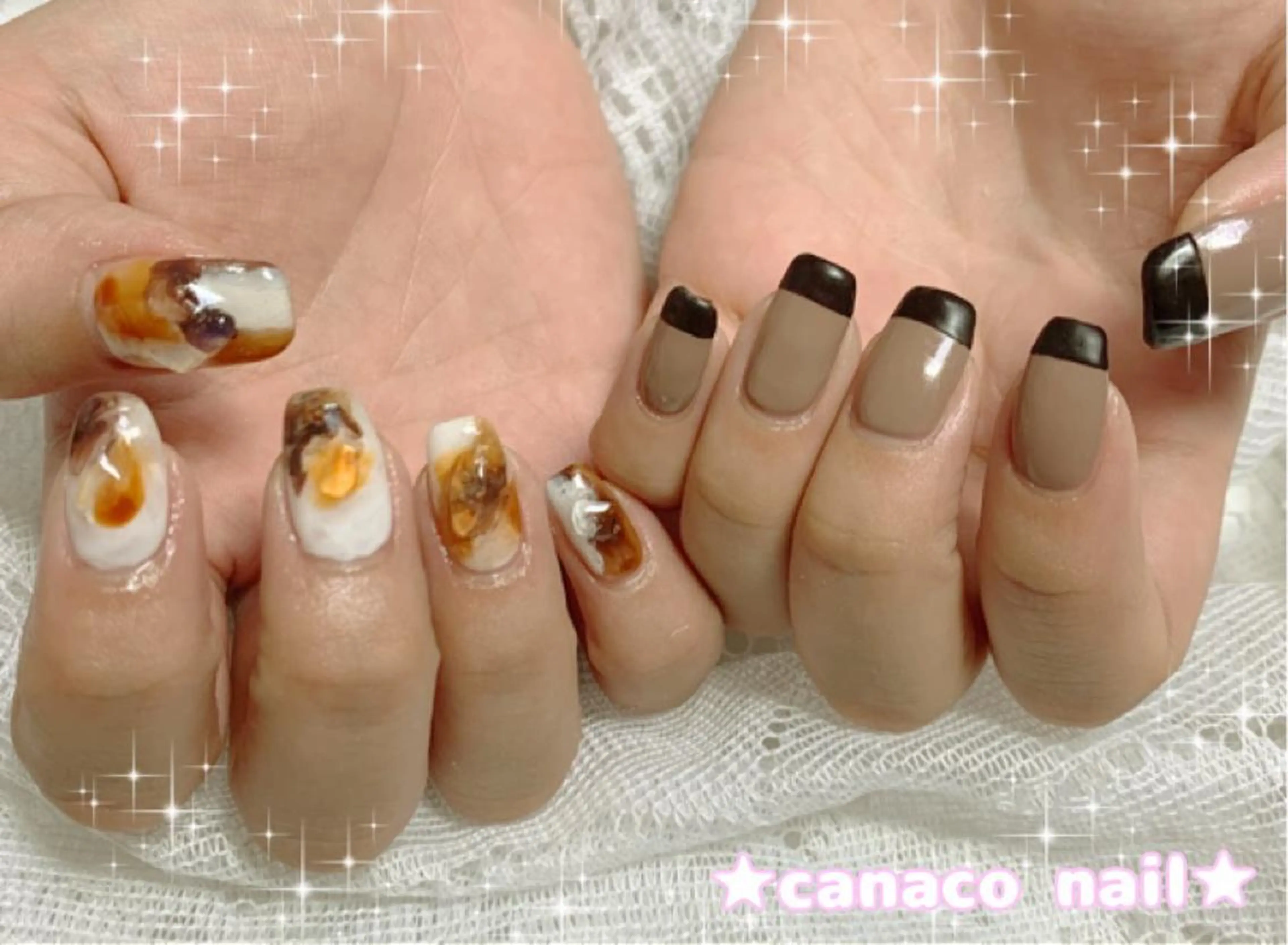 ネイル アートネイル べっ甲ネイル フレンチネイル ジェルネイル マットネイル ベテランネイル cnc nailのネイルデザイン