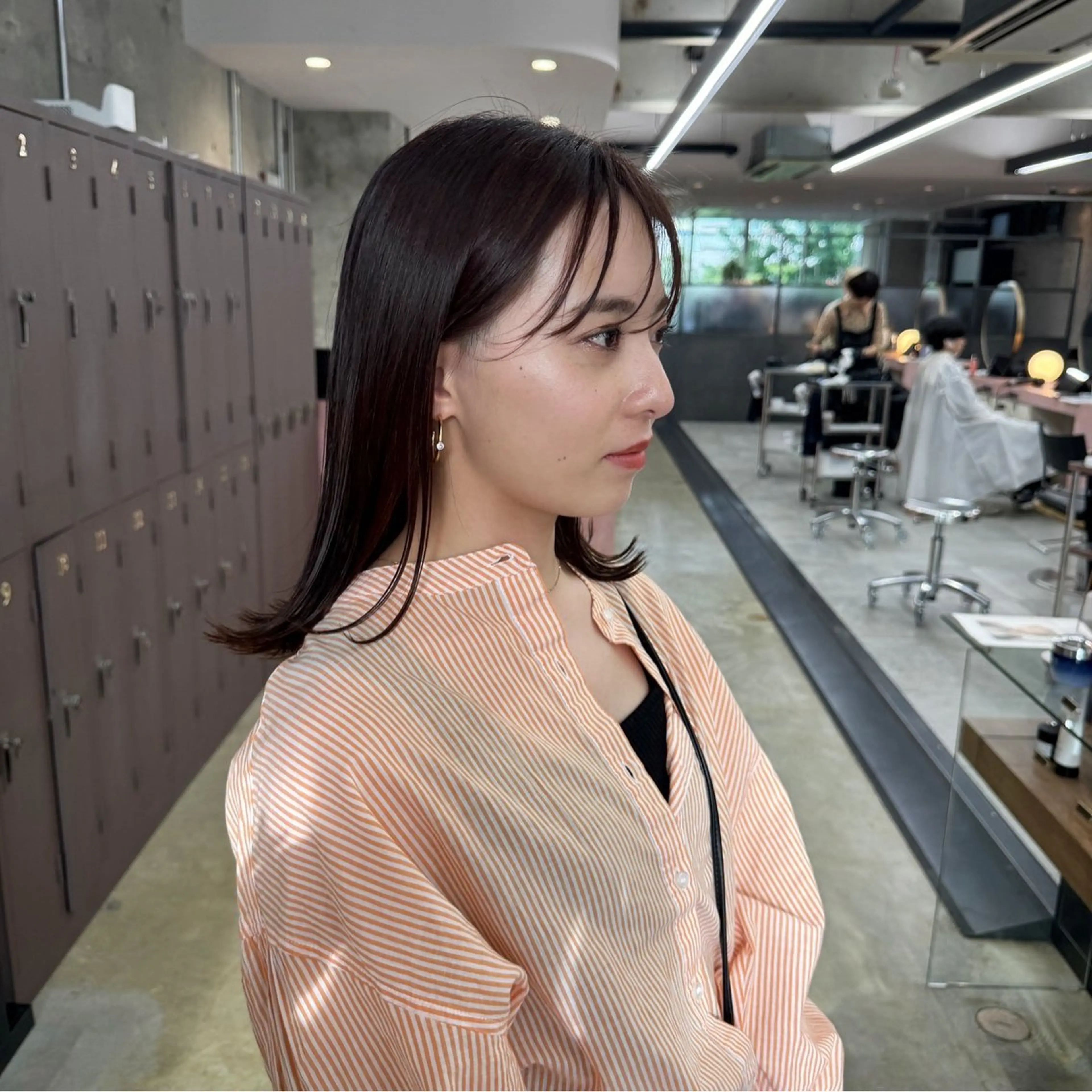 ミディアム 縮毛矯正 森田遥奈/透明感カラ ー/似合わせカットのヘアスタイル