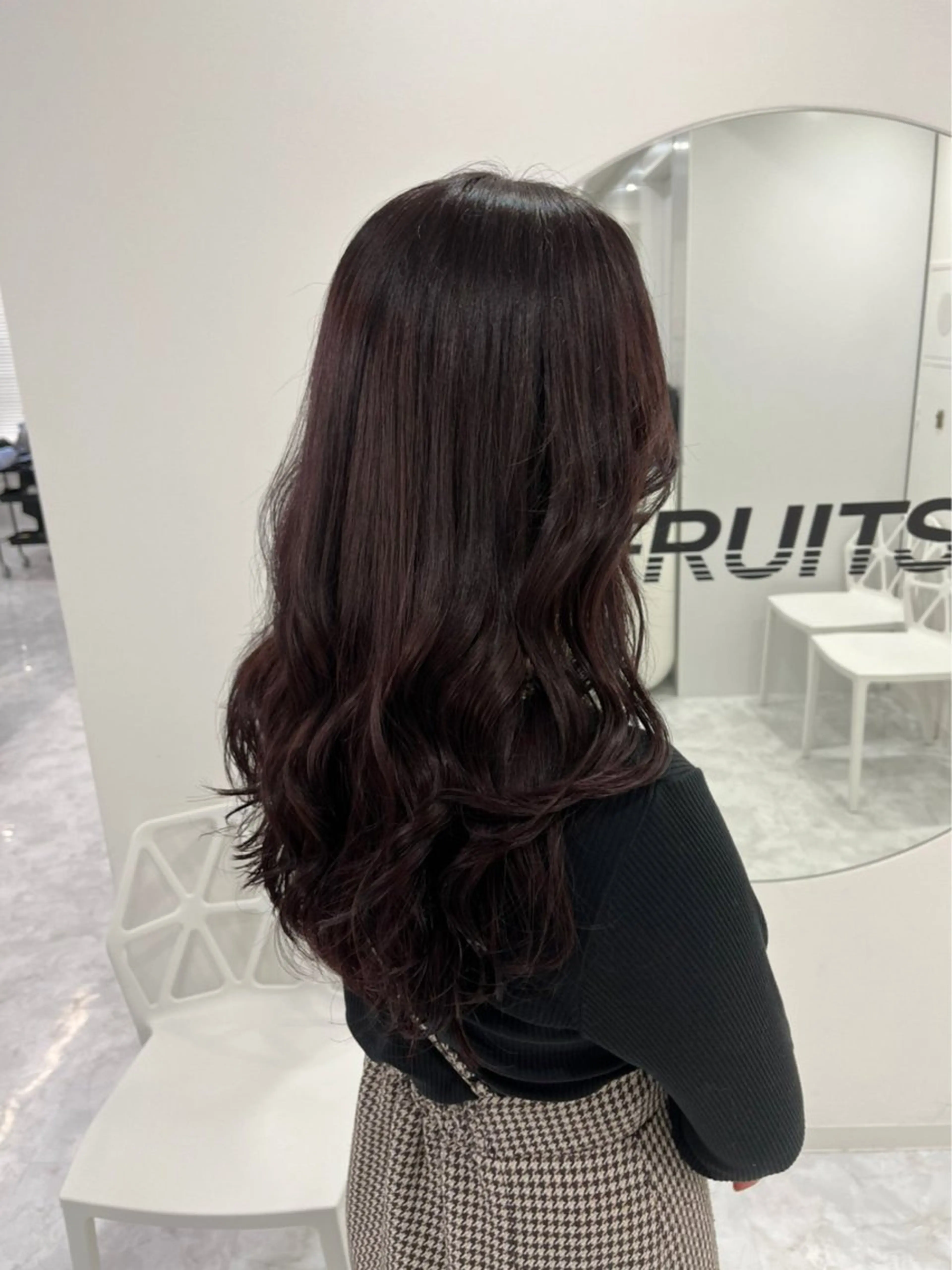 ロング カラー 黒髪 カシス 💖トレンド春夏 カラー💖FUTAのヘアスタイル