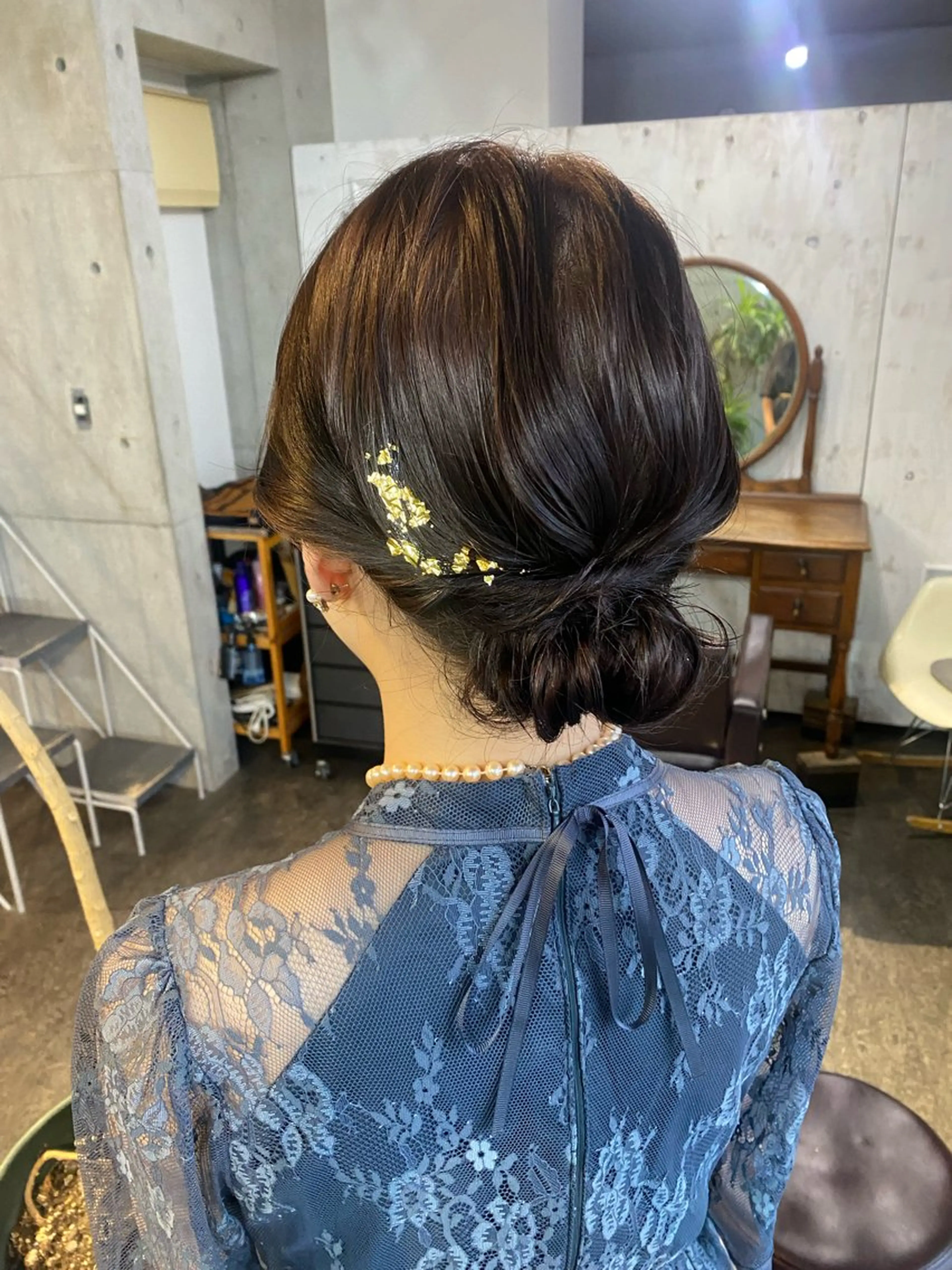 ミディアム ヘアアレンジ ヘアセット モリモト サナのヘアスタイル