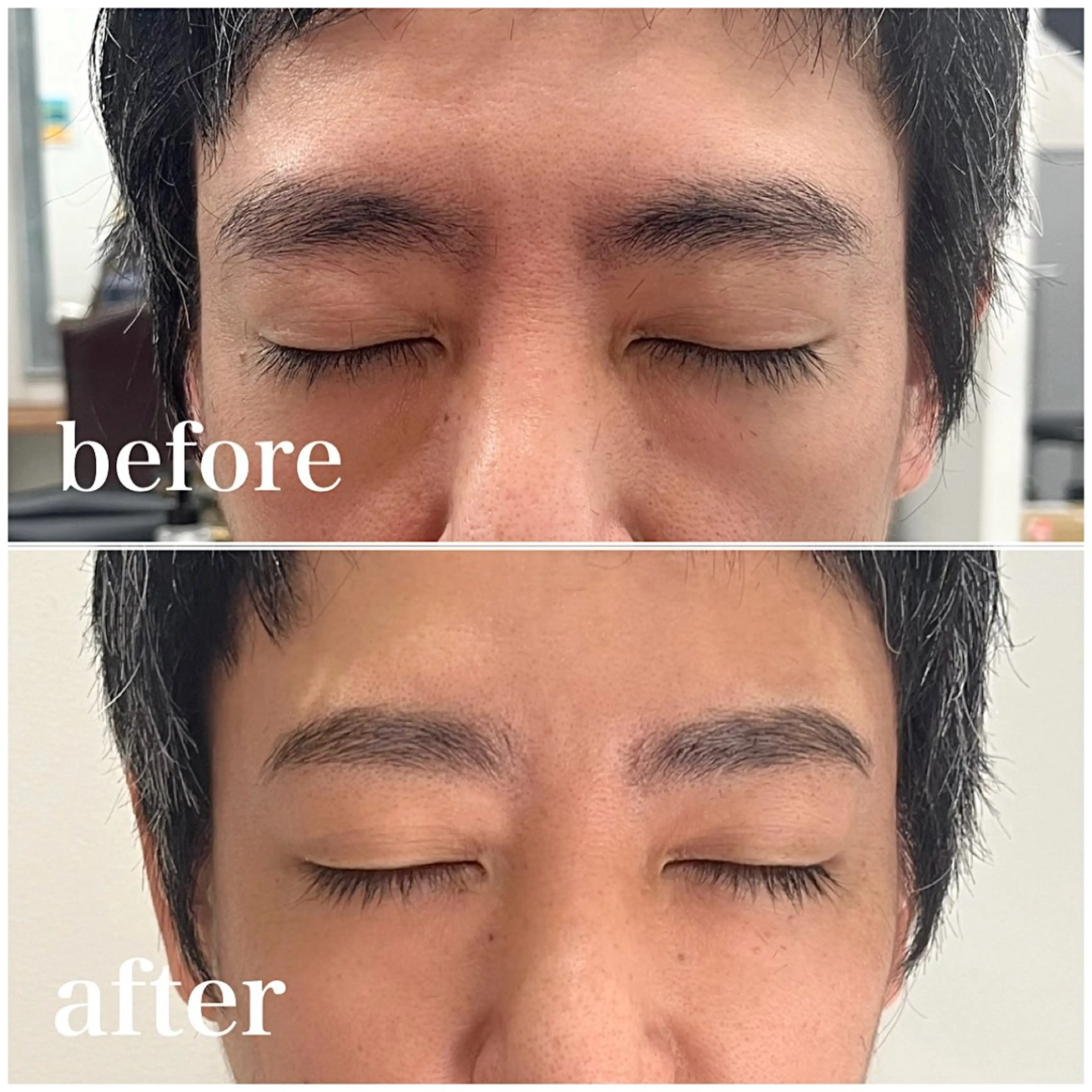 アイブロウ☆眉毛の毛流れ整えパーマ＋眉カットの写真