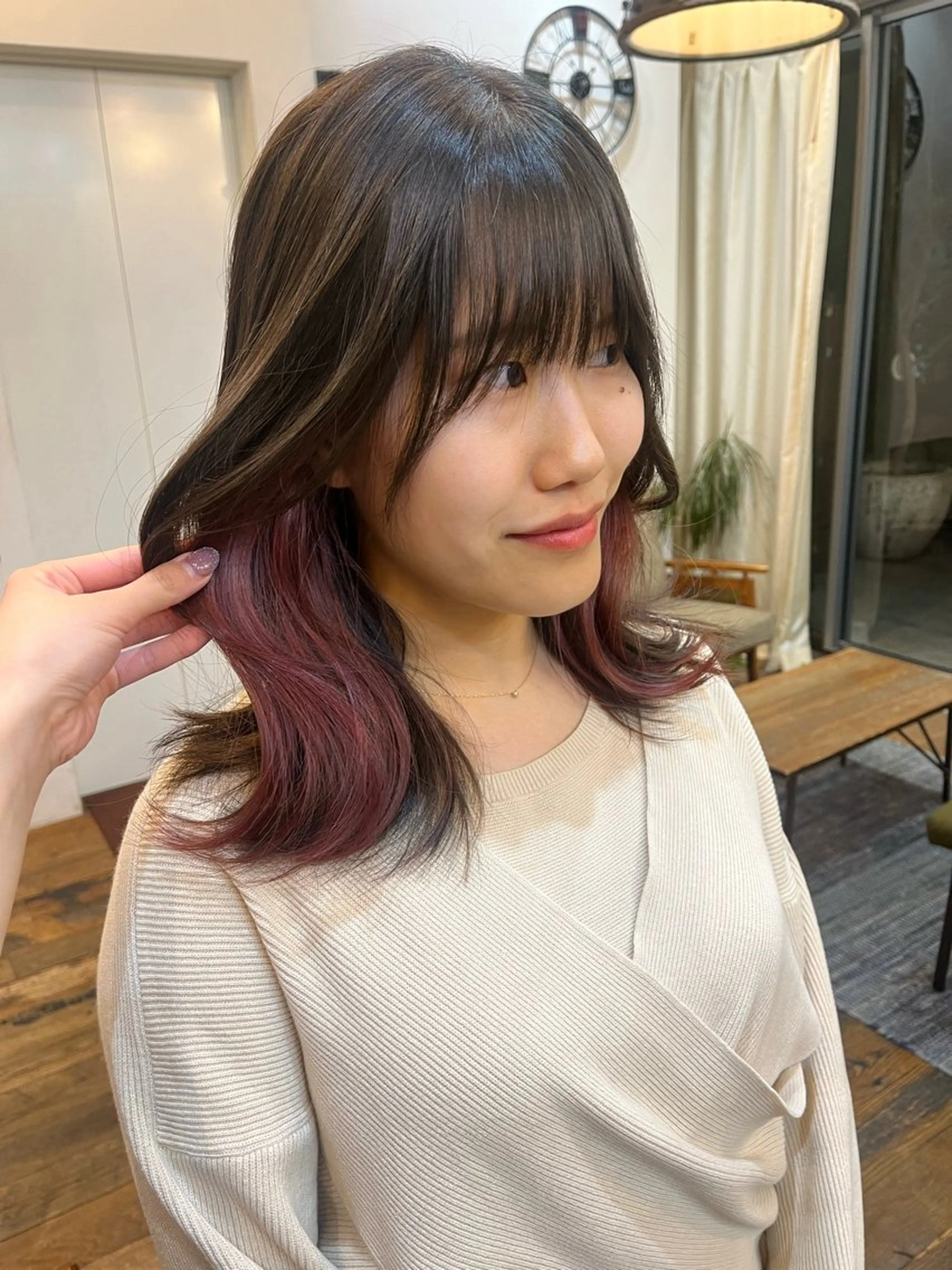 カラー 東茉央/ブリーチ リタッチ🧸銀座のヘアスタイル
