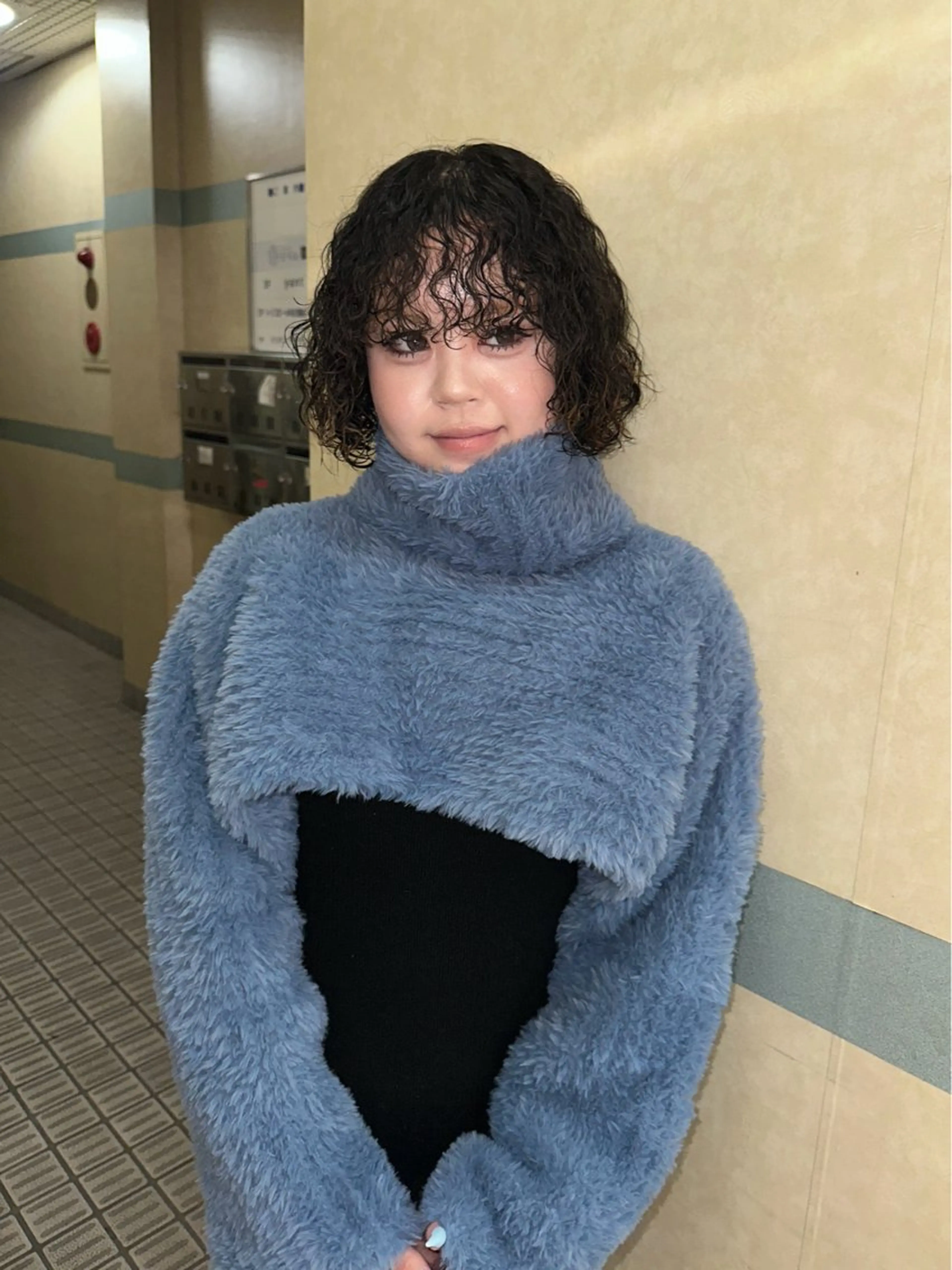 ショート パーマ 松本 雪愛のヘアスタイル