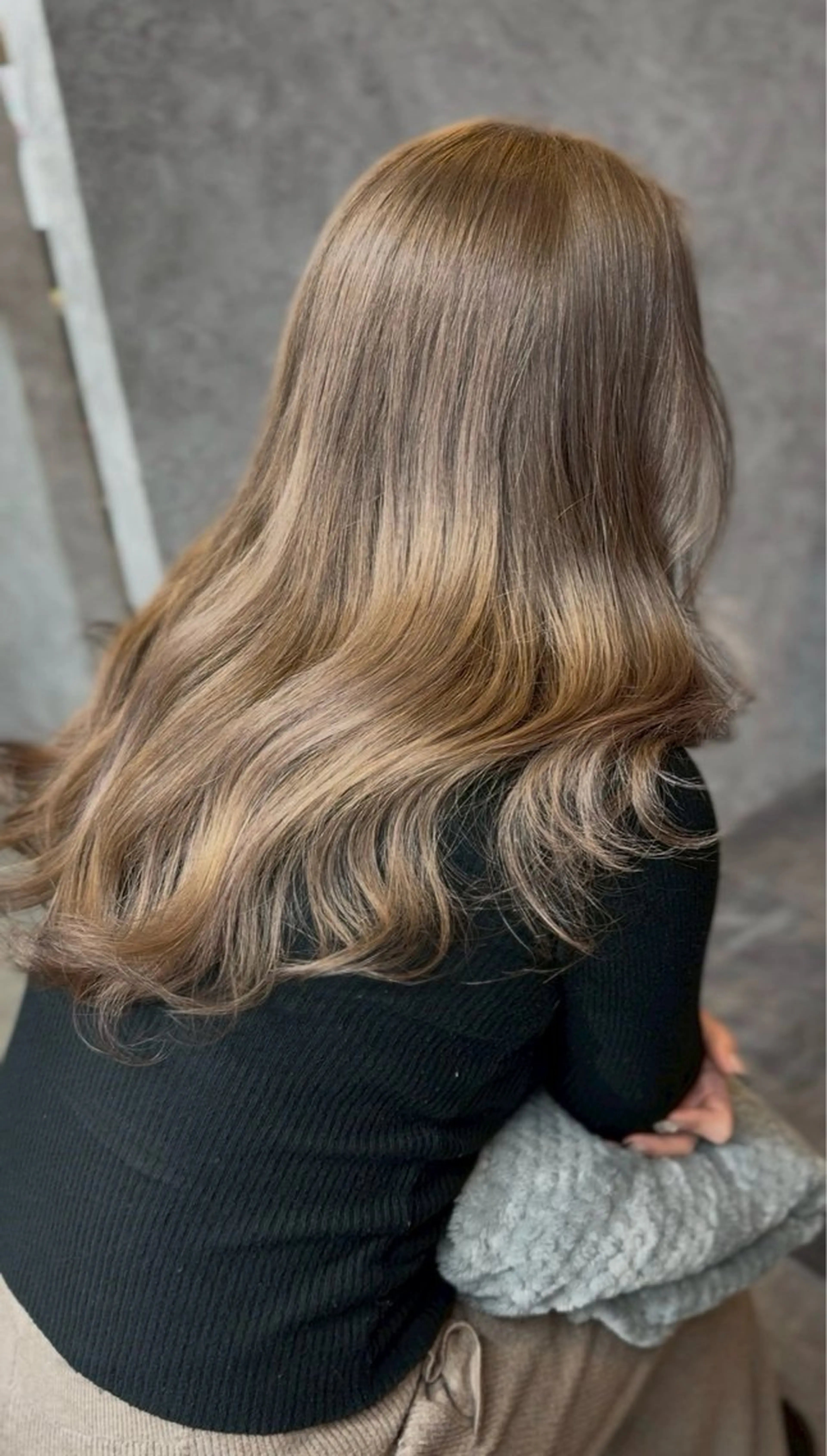 セミロング カラー ブリーチなしWカラー 超特化/YURAのヘアスタイル