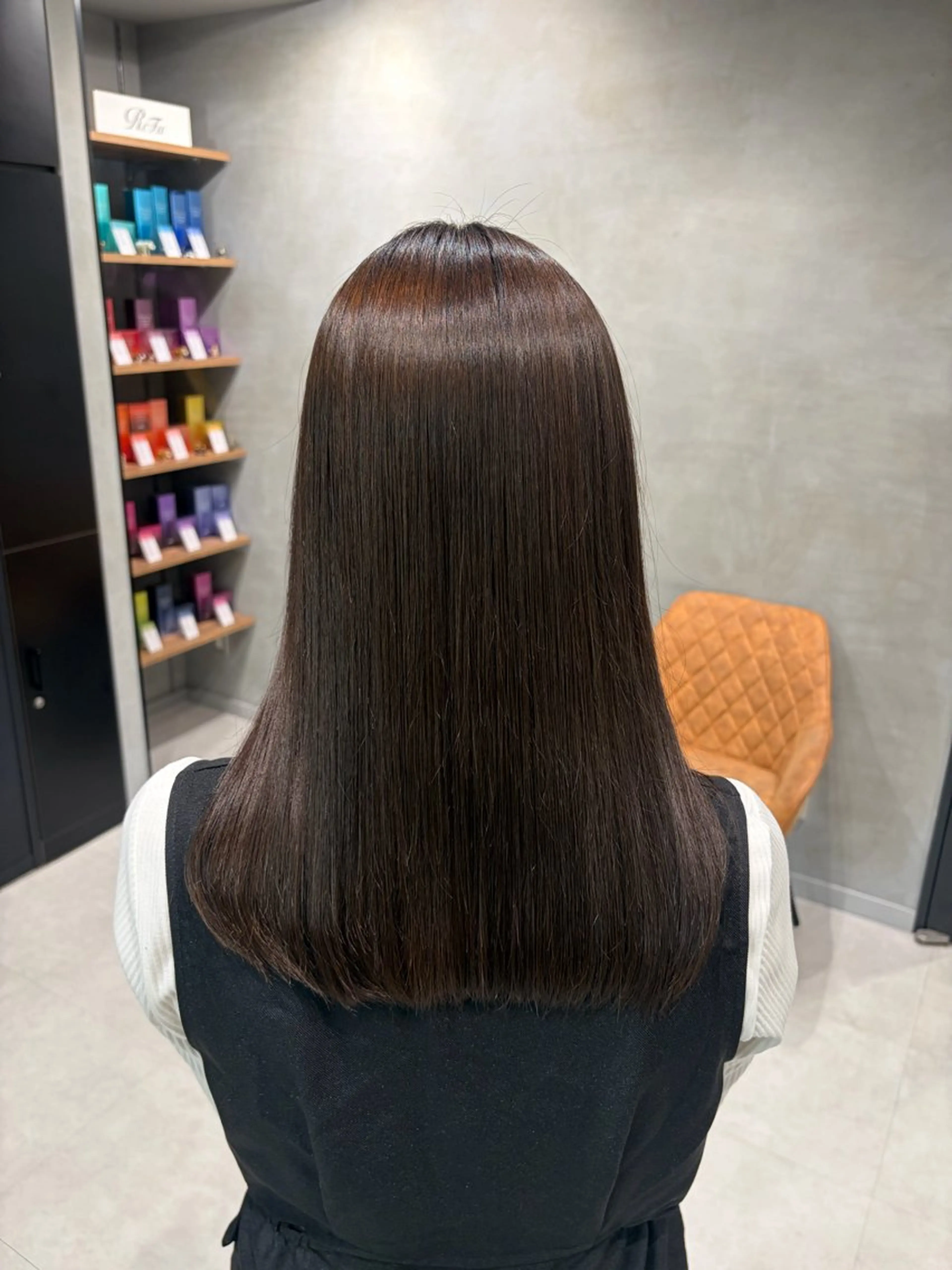 セミロング パーマ 髪質改善 縮毛矯正 縮毛矯正 ブリーチ✨/似合わせ カラー🎀/Yuzuのヘアスタイル