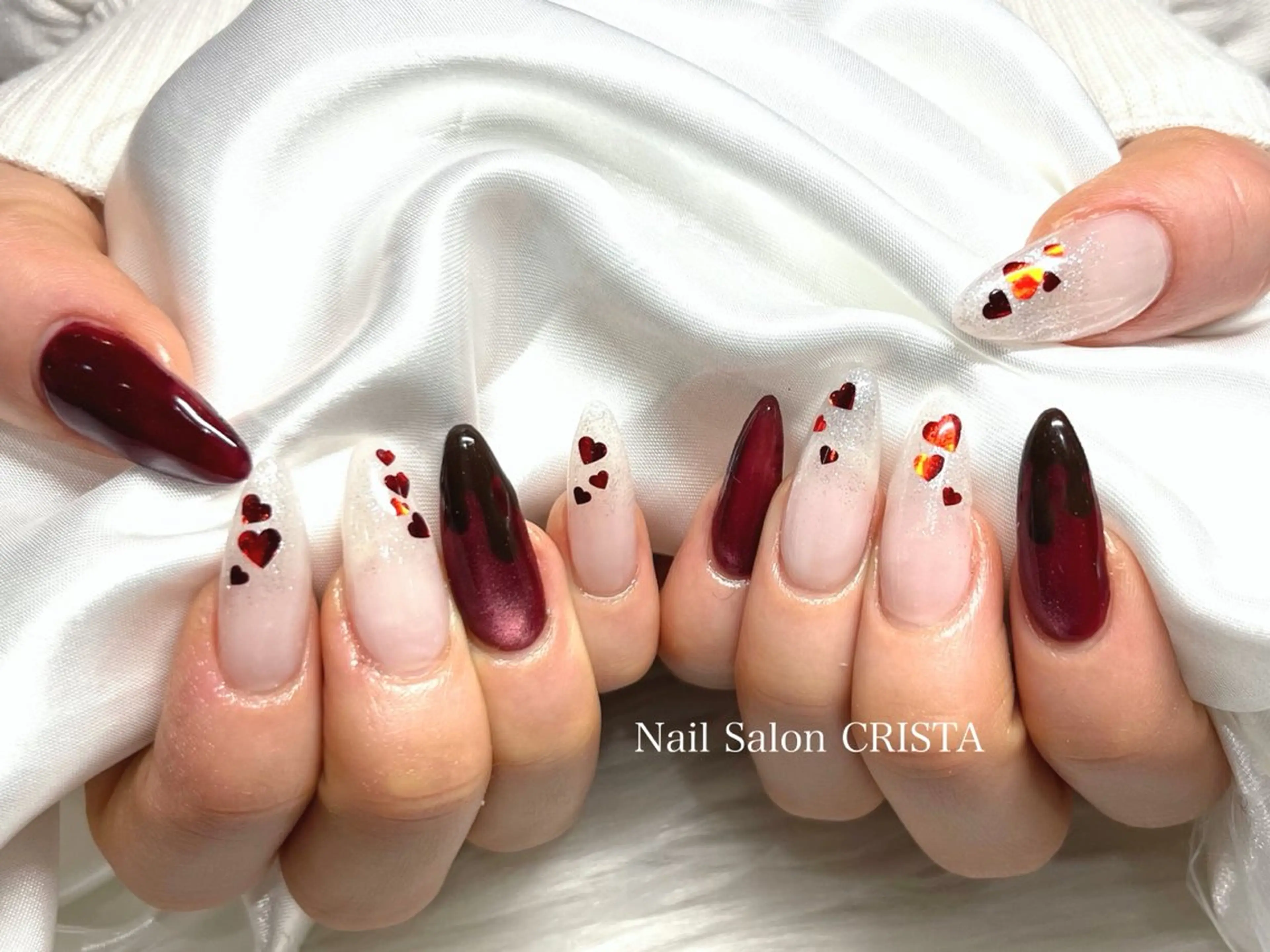 ネイル バレンタイン ハンドネイル Nail Salon CRISTA所属・CRISTA 🤍ヒナタのネイルデザイン