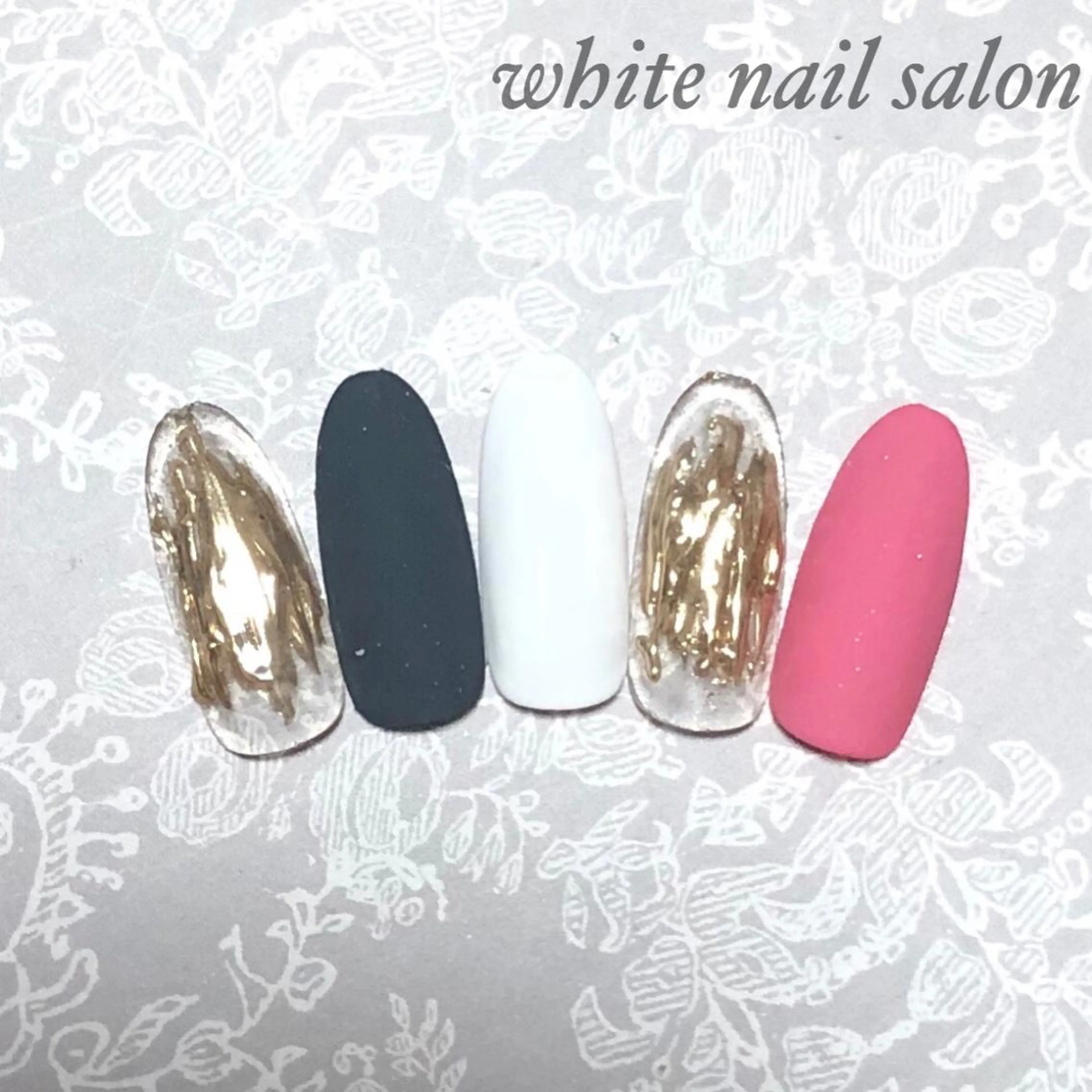 ネイル フットネイル ジェルネイル ハードジェル オフィスネイル スカルプネイル ハンドネイル white nail salonのネイルデザイン