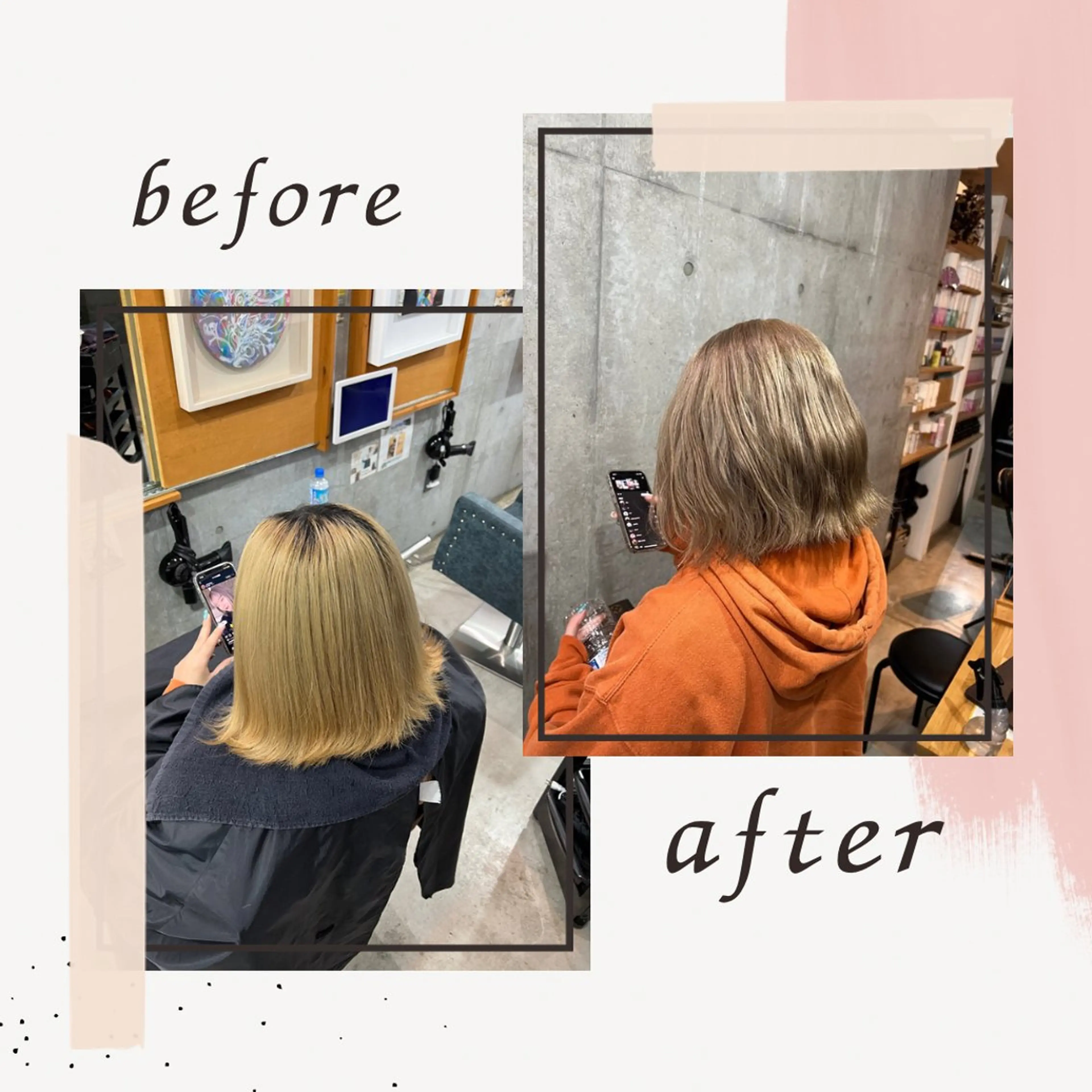 ミディアム ブリーチカラー/ 寺口佳希のヘアスタイル