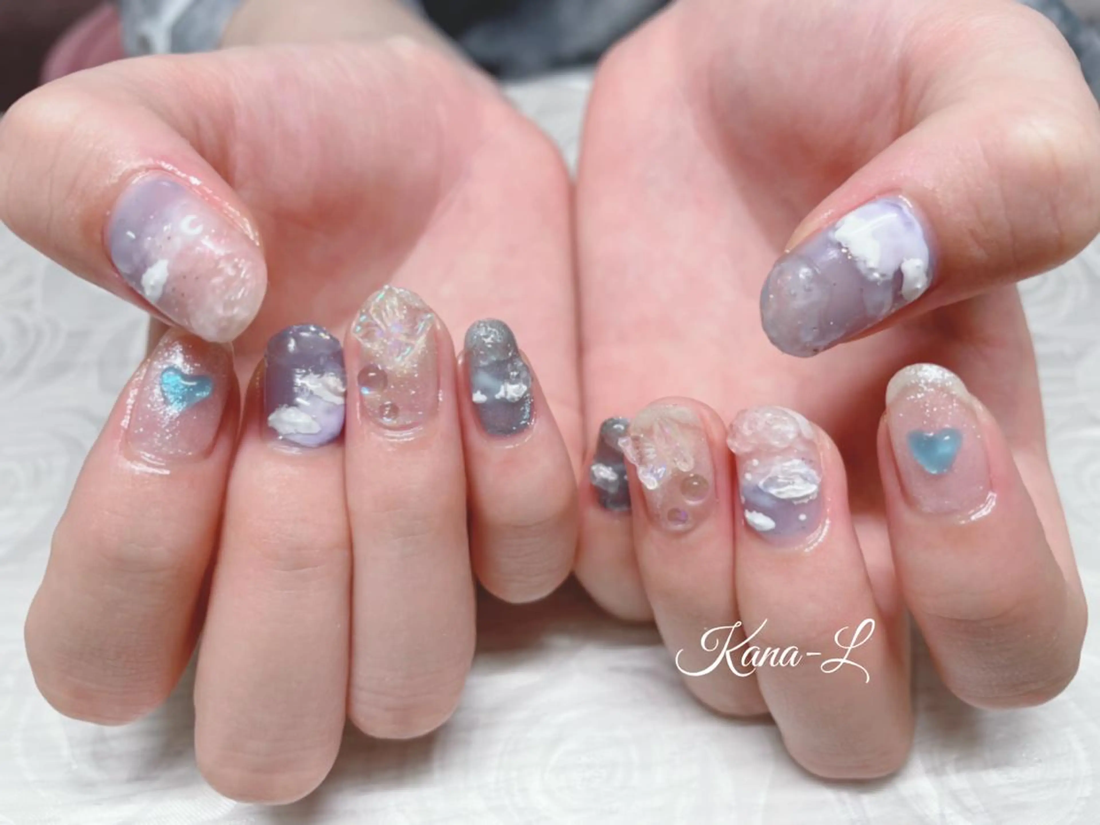 カラー ネイル ニュアンスネイル 芦辺 香奈のネイルデザイン