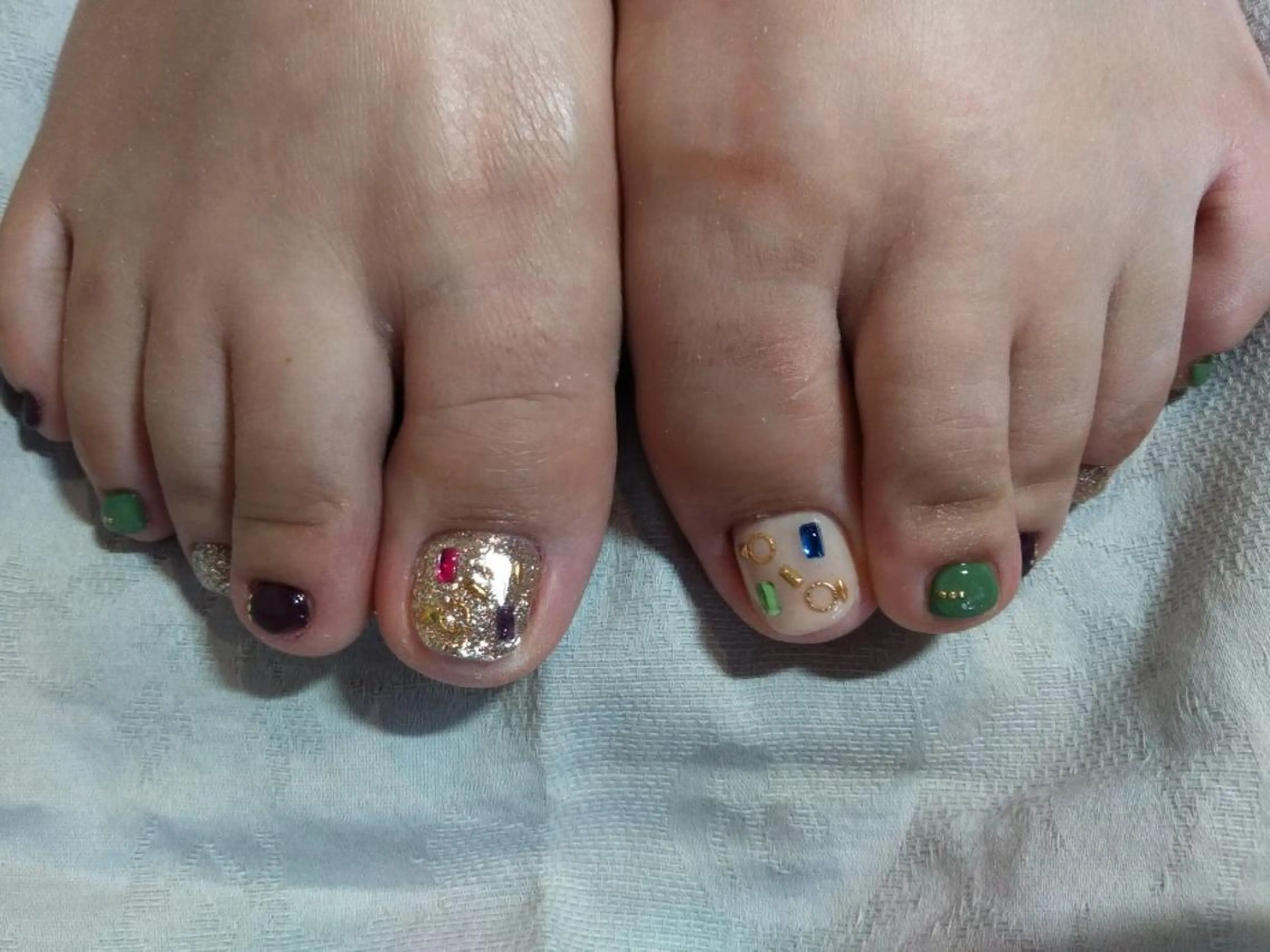 ネイル フットネイル シンプルネイル lylynail YUUKAのネイルデザイン