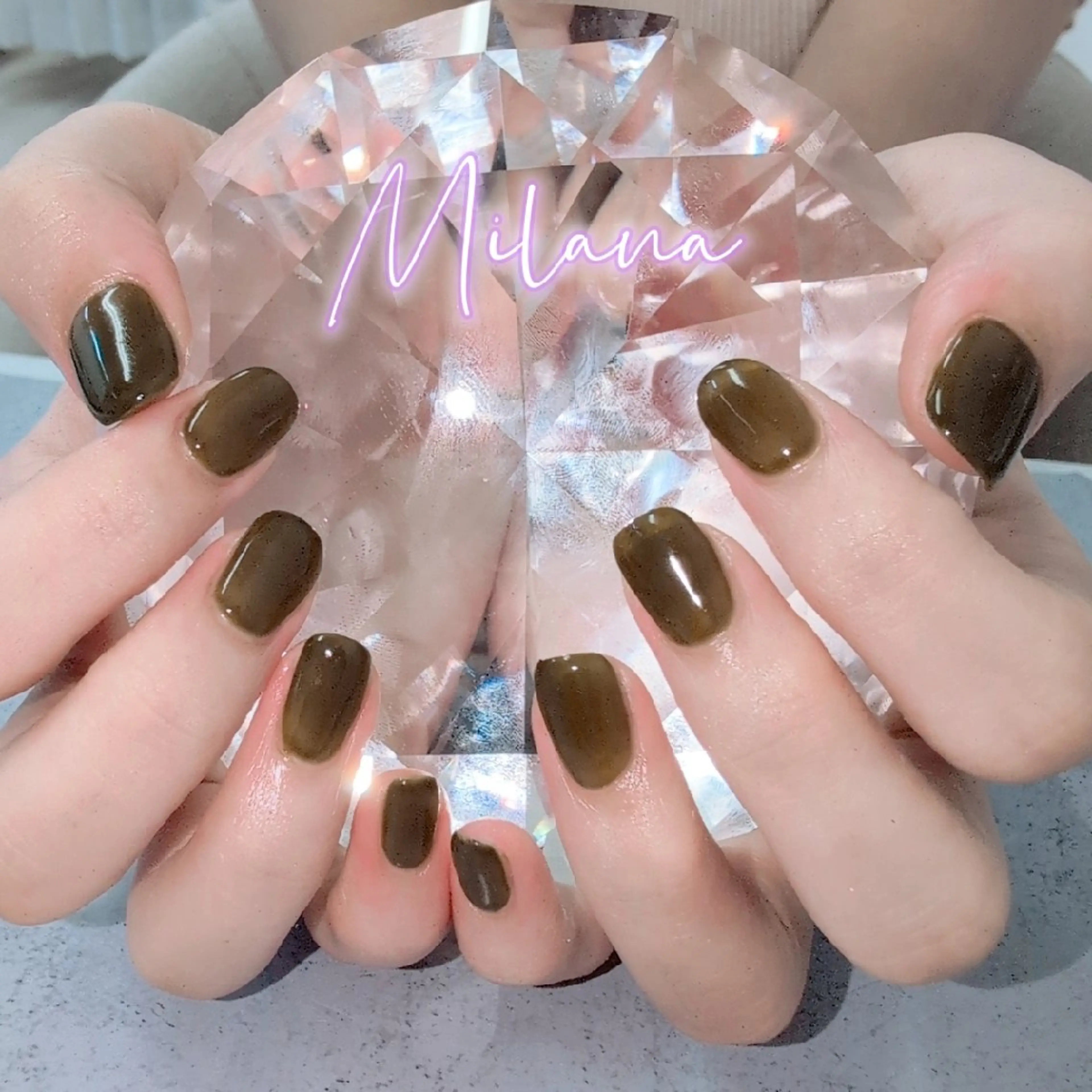 ネイル ワンカラーネイル ハンドネイル Milana 川瀬のネイルデザイン