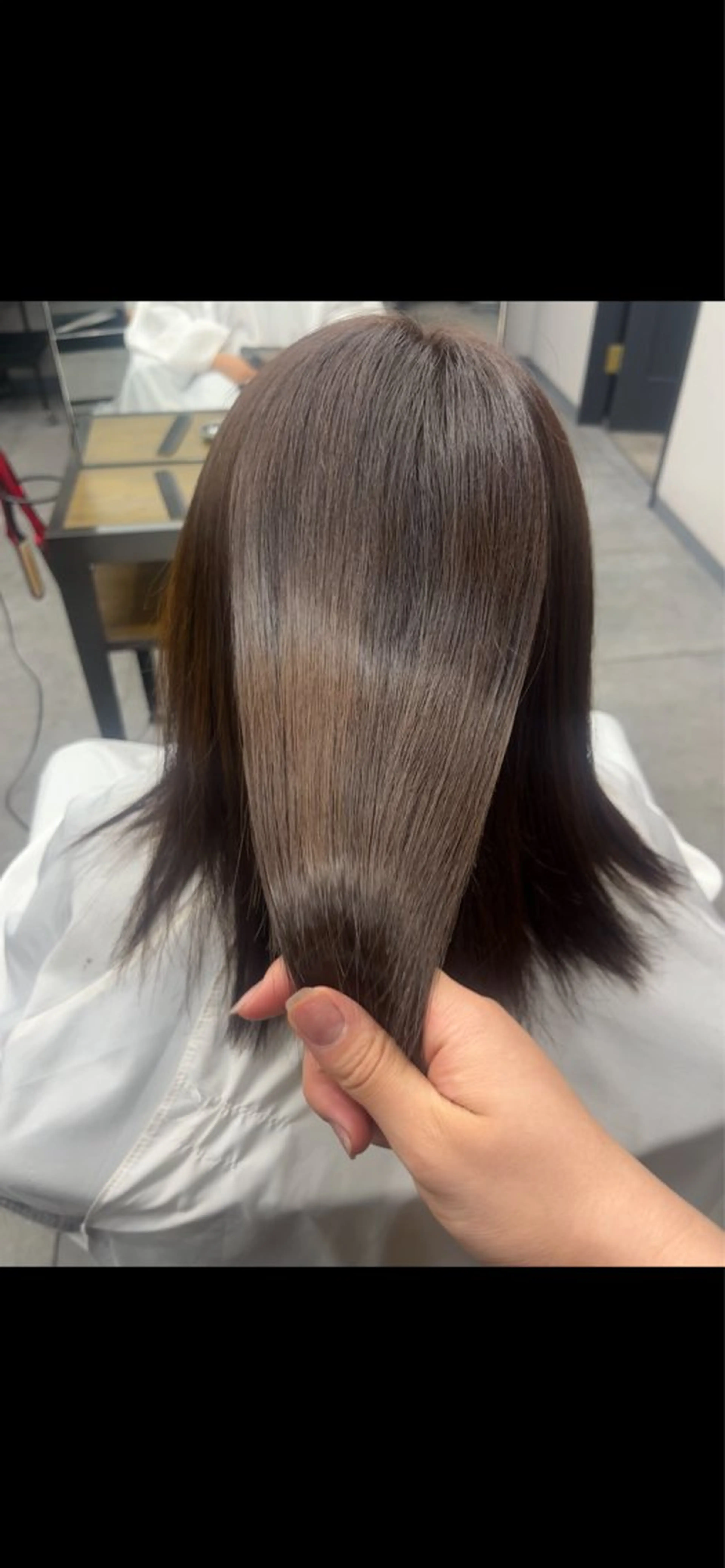 【カラーモデル】水素パウダー配合🪽艶髪💎透明感シングルカラー🫧の写真