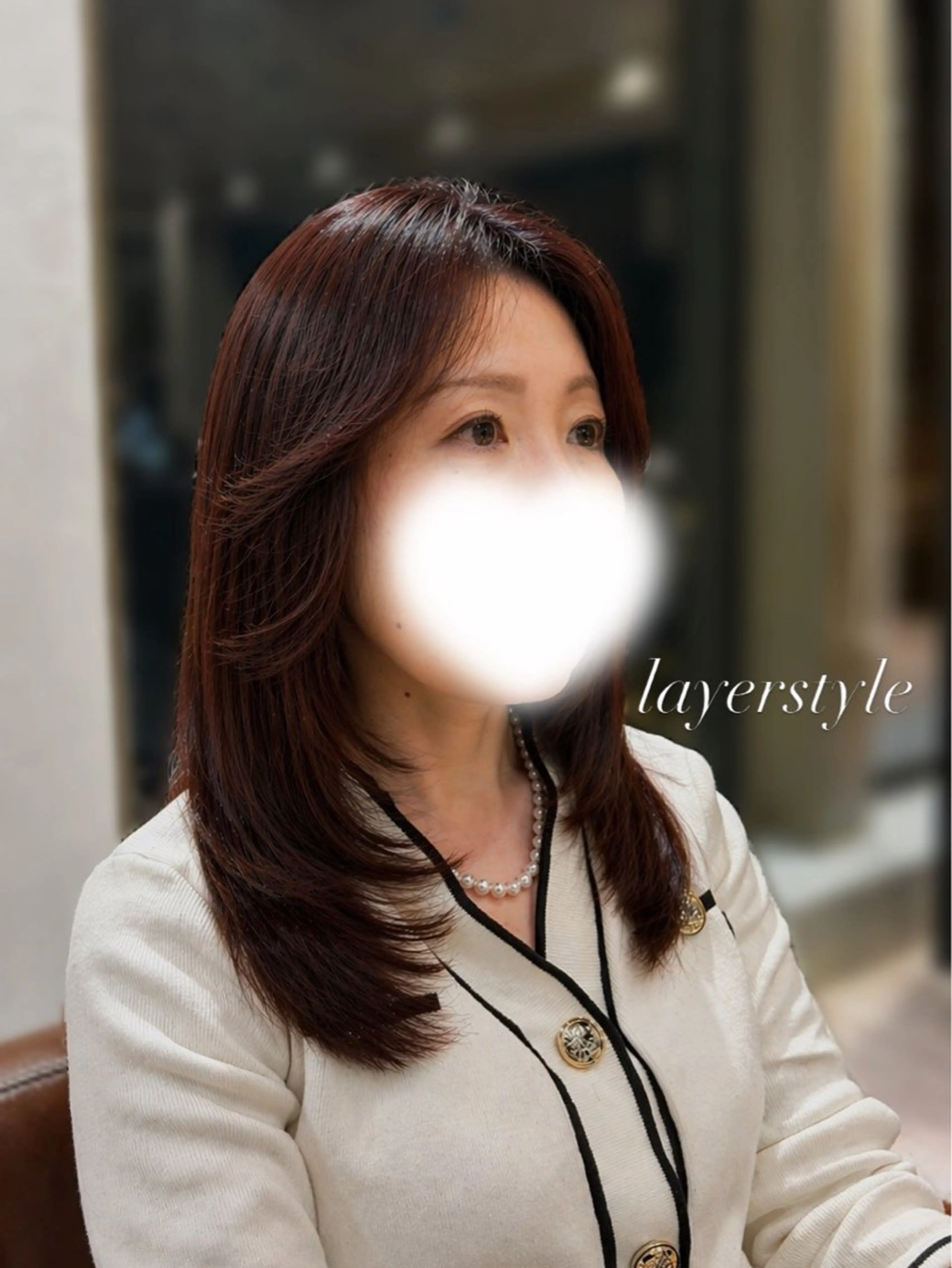 ロング レイヤーカット 透明感カラー/レイヤ ー/ボブ/宮下知也のヘアスタイル