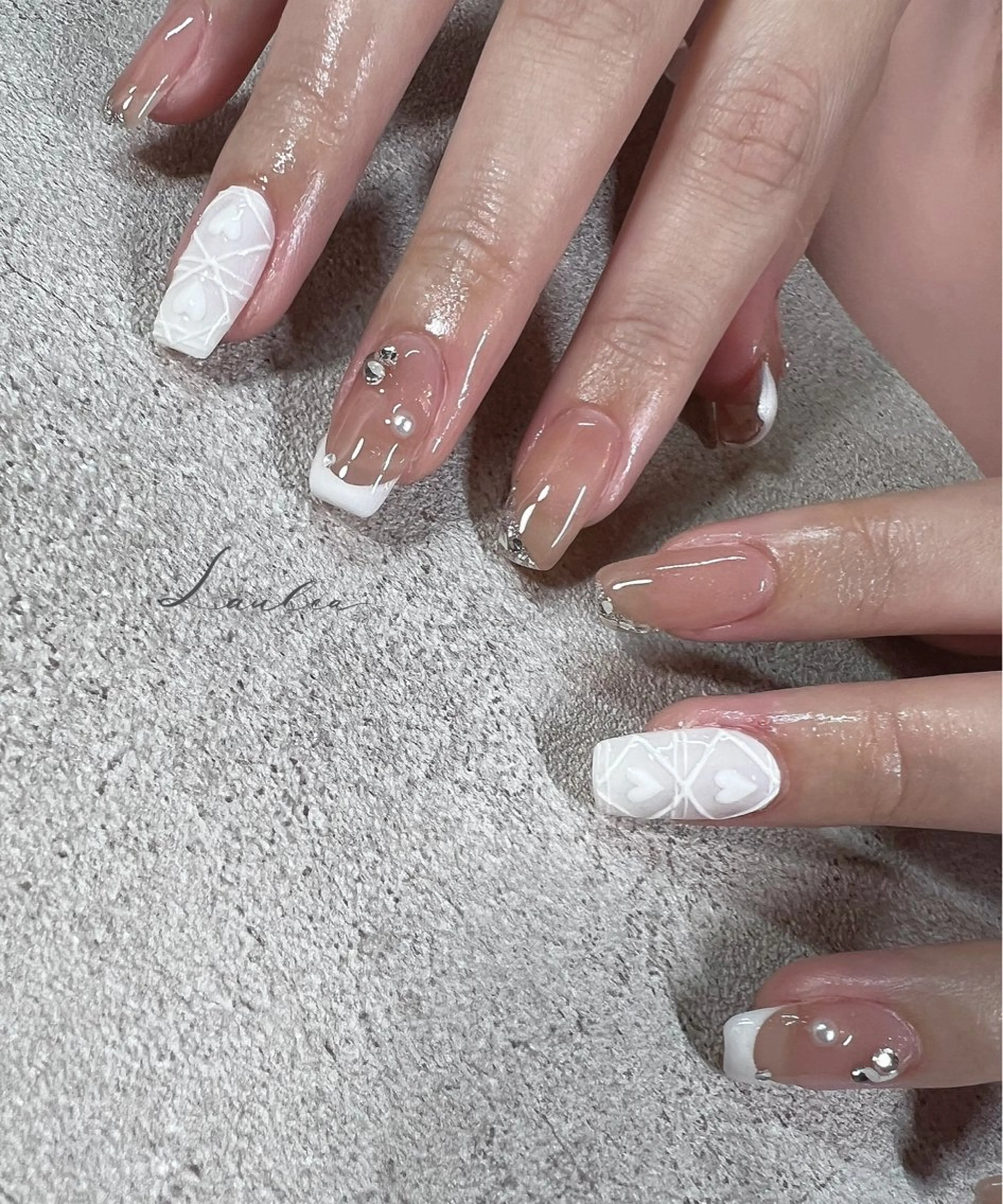 ネイル 韓国ネイル ハンドネイル nail salon Lauleaのネイルデザイン