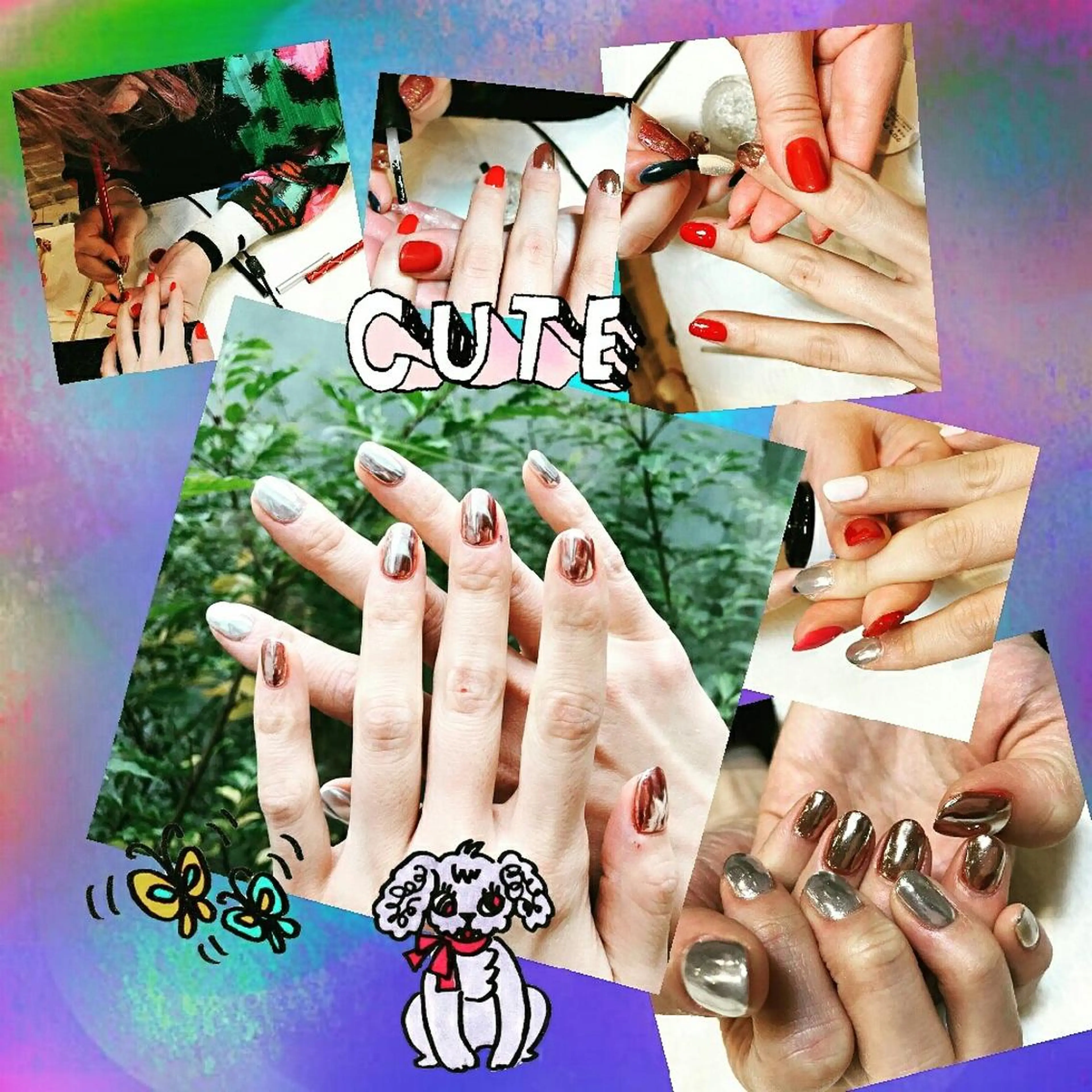 ネイル ミラーネイル 持ち込み みー shakushiroのネイルデザイン