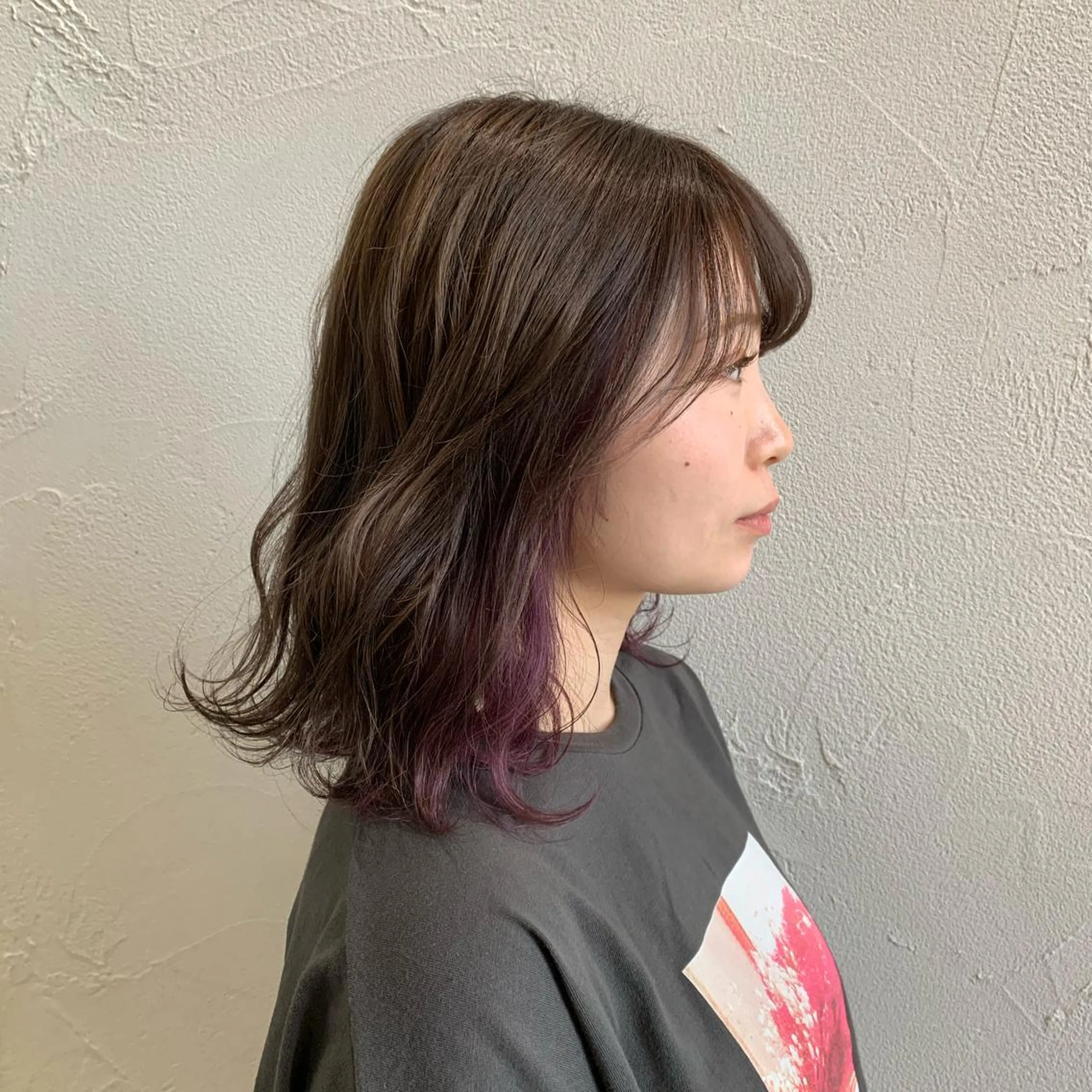 ミディアム カラー 追立 優稀のヘアスタイル