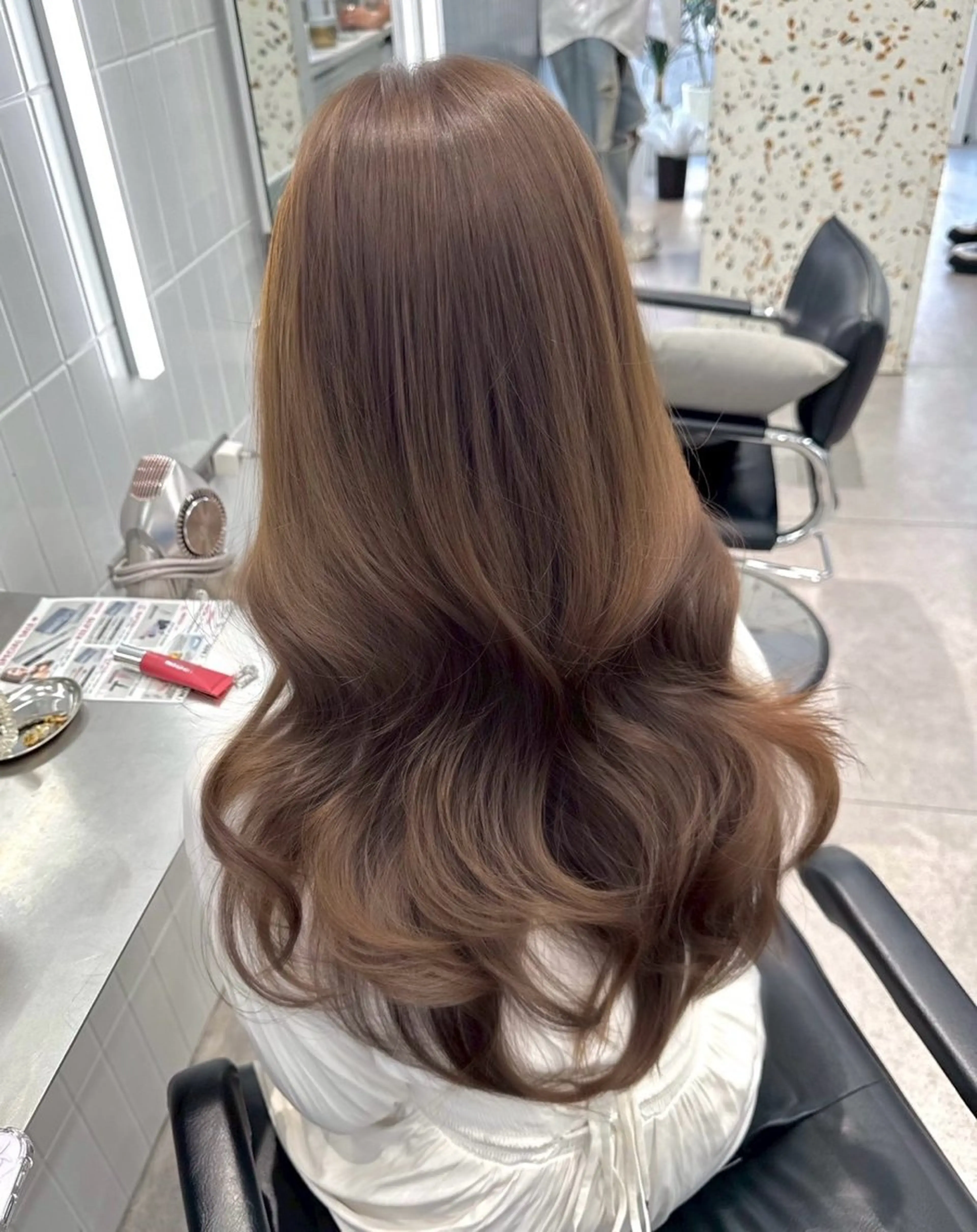 ミディアム ヘアカラー 中村 晴矢のヘアスタイル