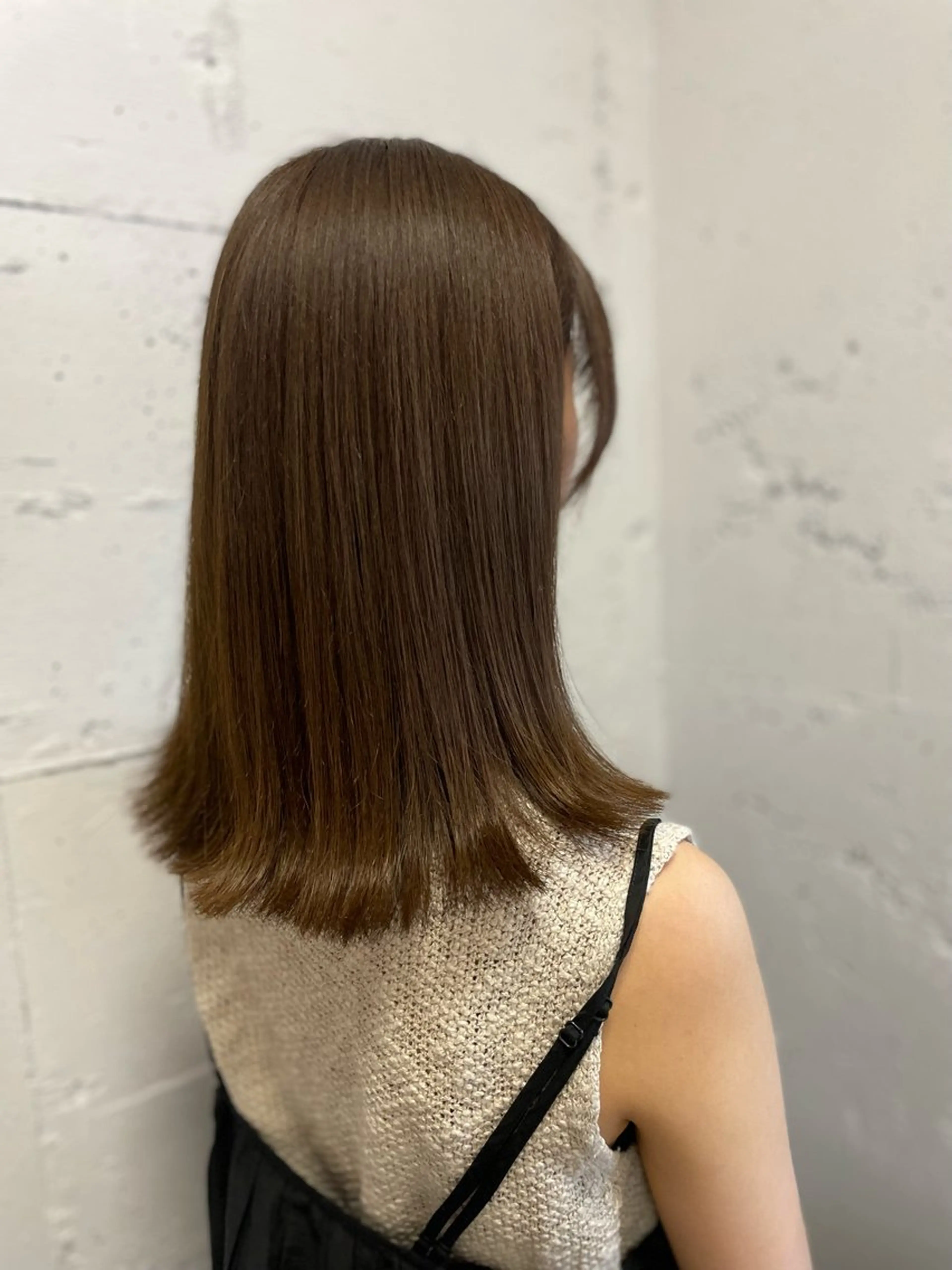 セミロング カラー カット ヘアカラー トリートメント 【ヌーベルバレ】 ゆきみのヘアスタイル