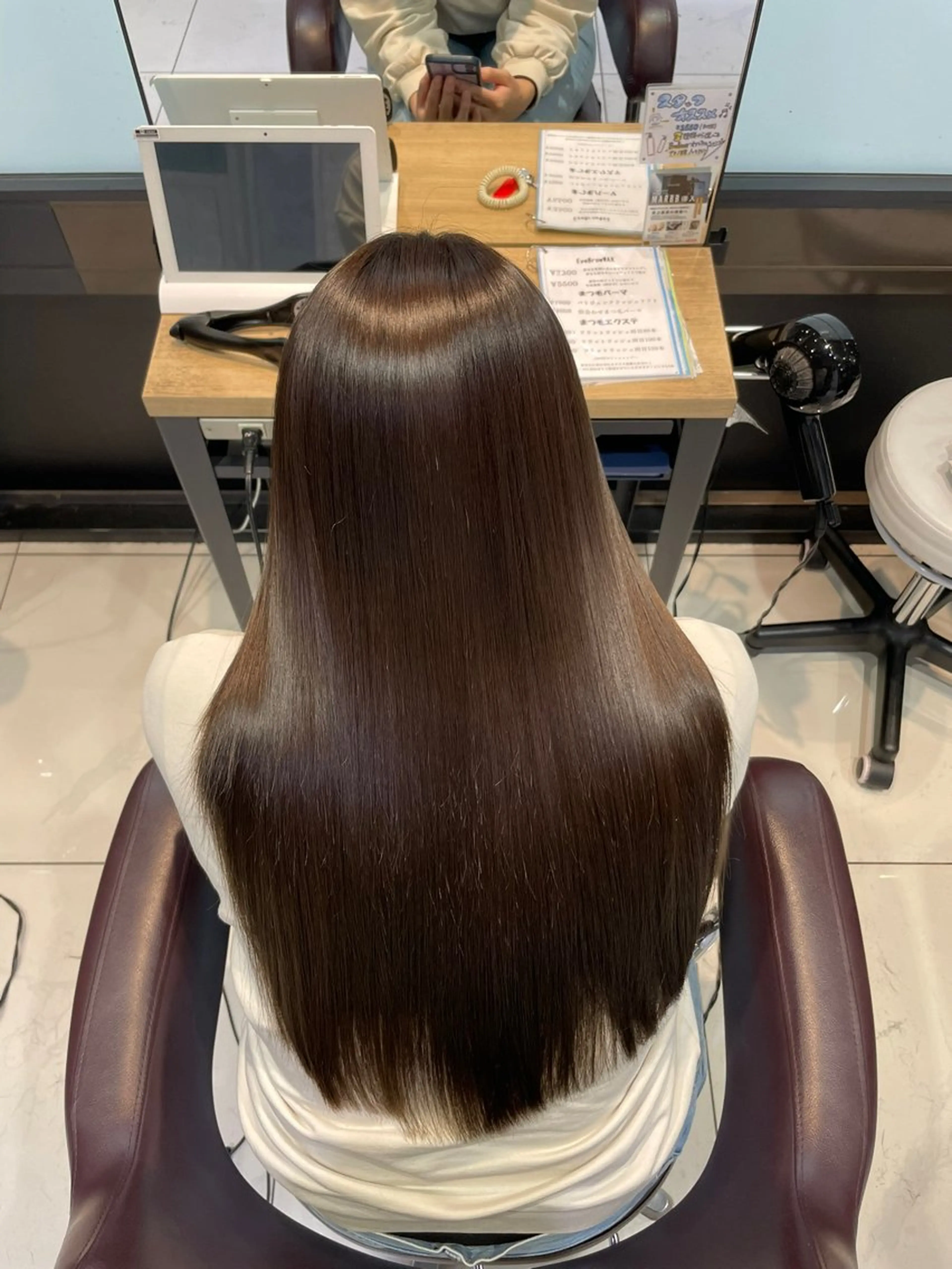 ロング カラー ヘアカラー 縮毛矯正 トリートメント 🇰🇷失敗履歴再生 髪質改善七星🇰🇷のヘアスタイル