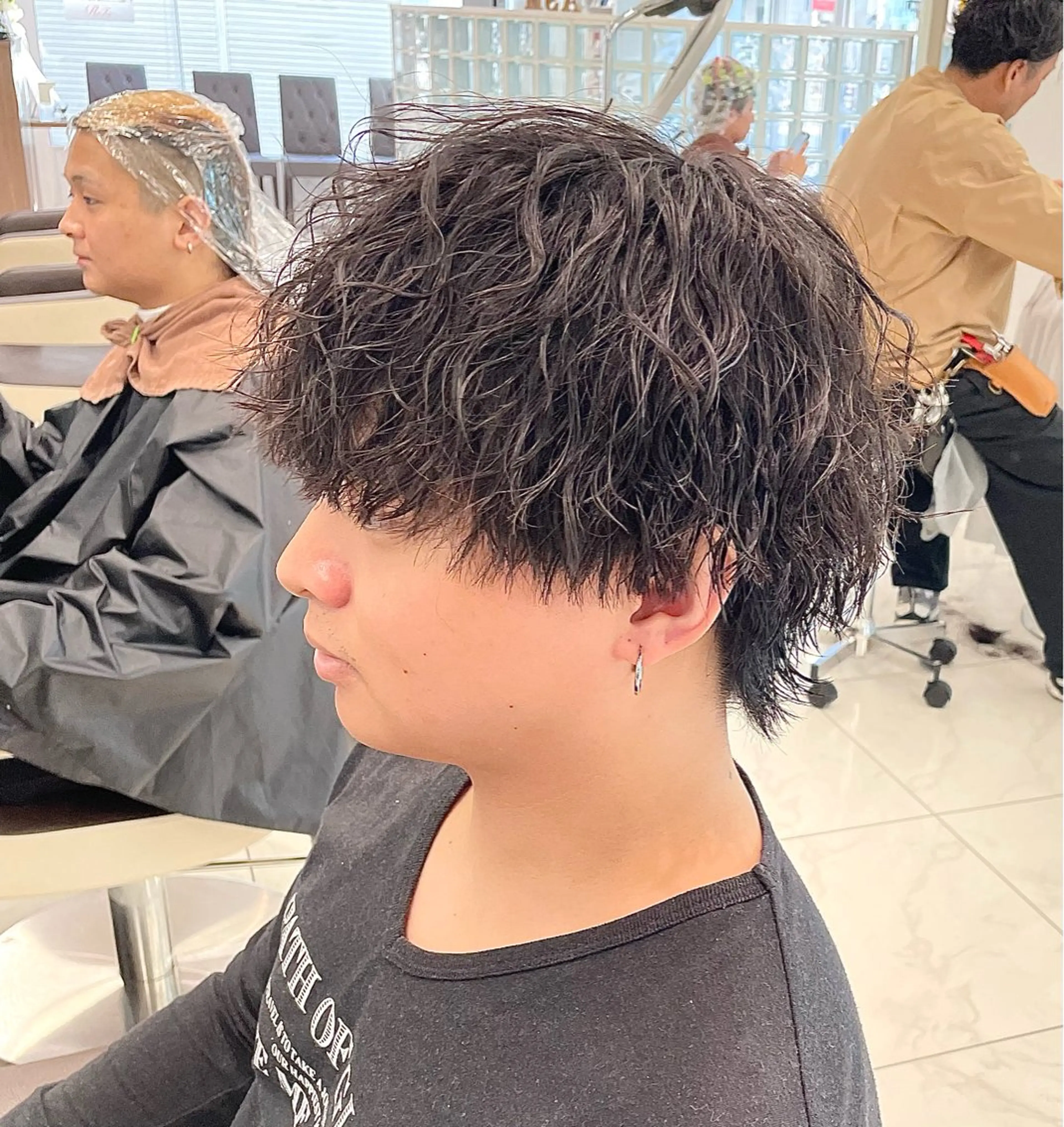 ショート パーマ メンズ カット パーマ 【メンズ特化】 池田大成✂︎のヘアスタイル