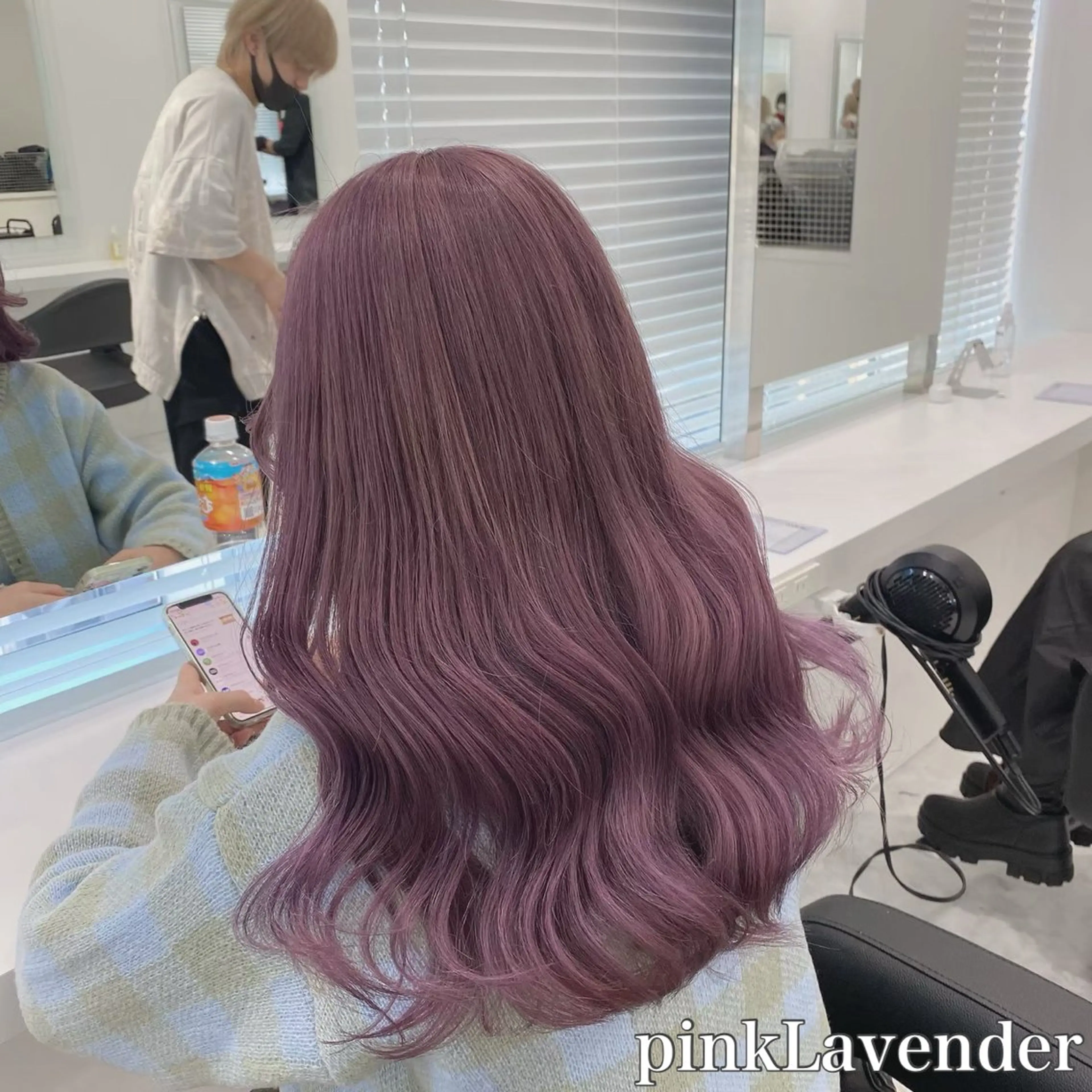 セミロング カラー ヘアアレンジ 🫧モテる💗ダメー ジレスハイトーン🫧のヘアスタイル