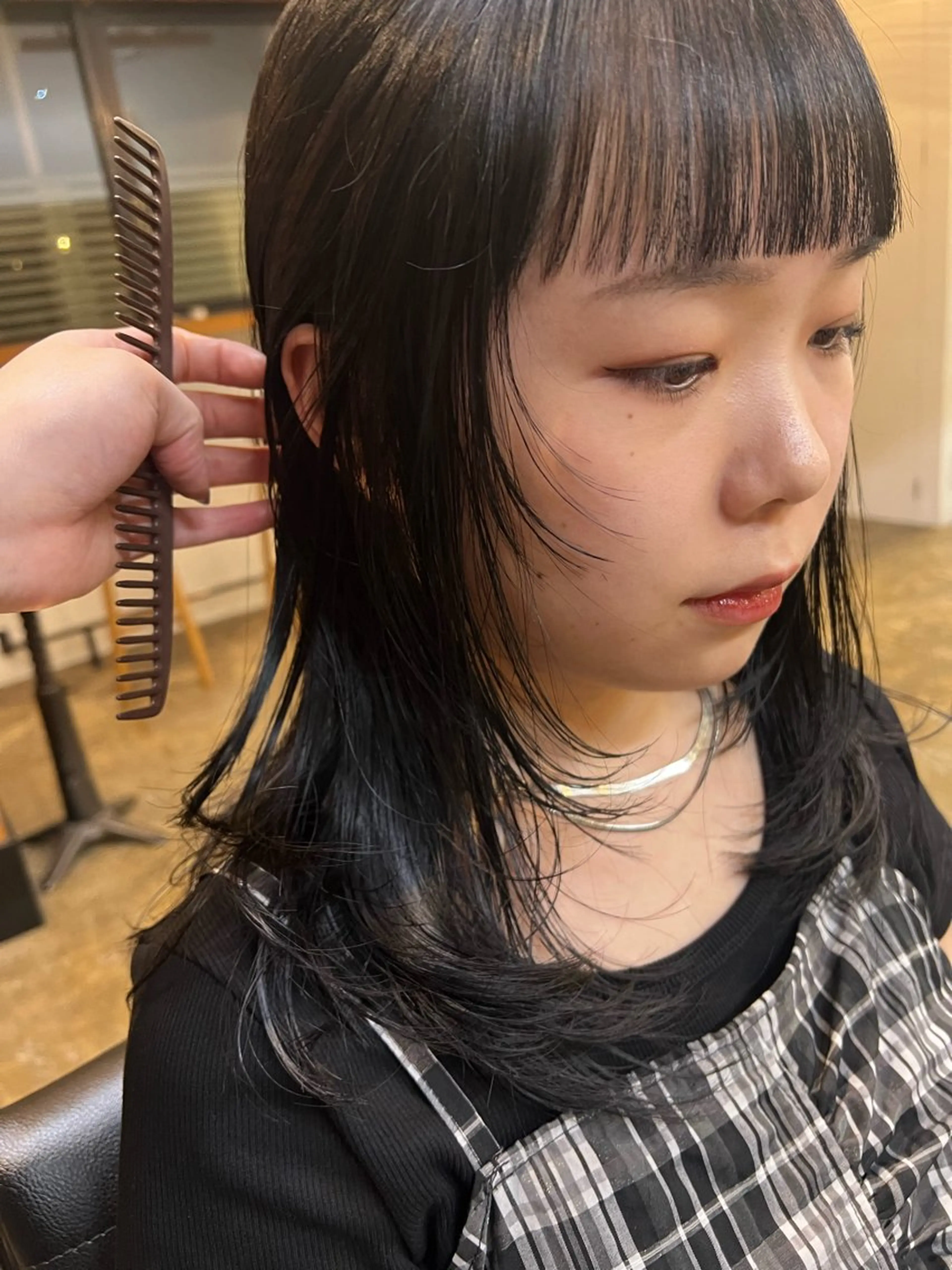 ミディアム カット 鈴木 三保のヘアスタイル