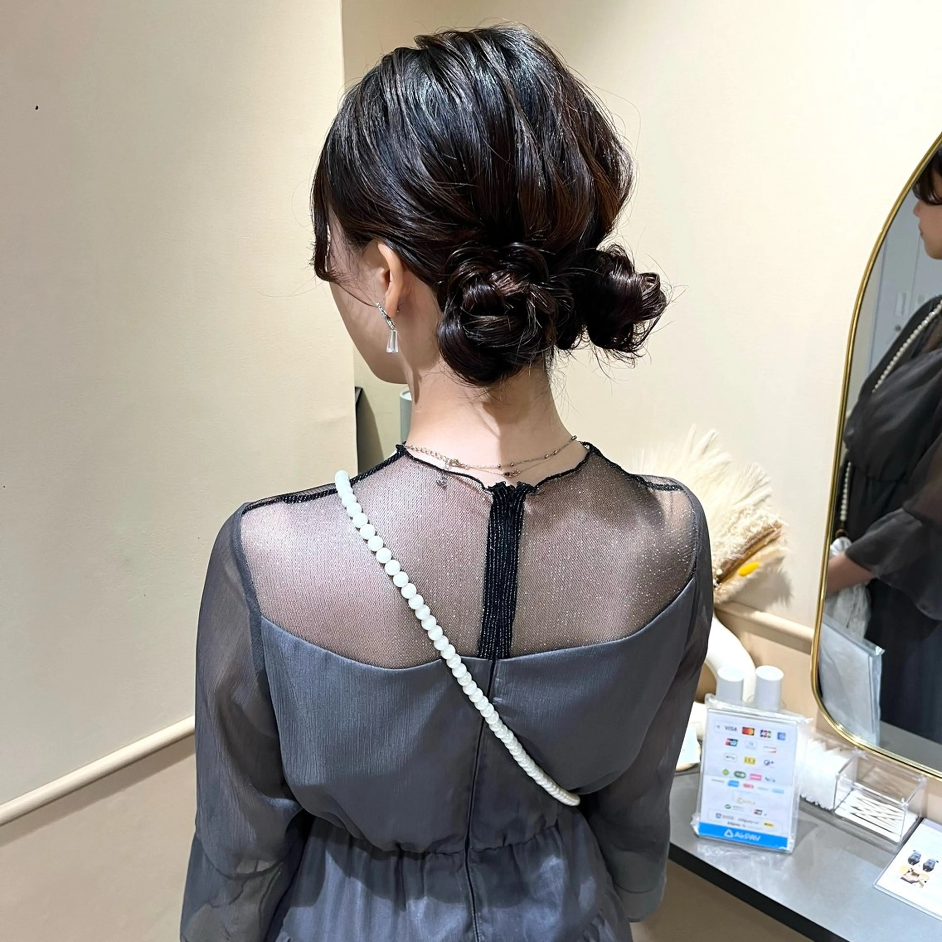 セミロング ヘアアレンジ 🫧tomoka 透明感カラー🫧のヘアスタイル