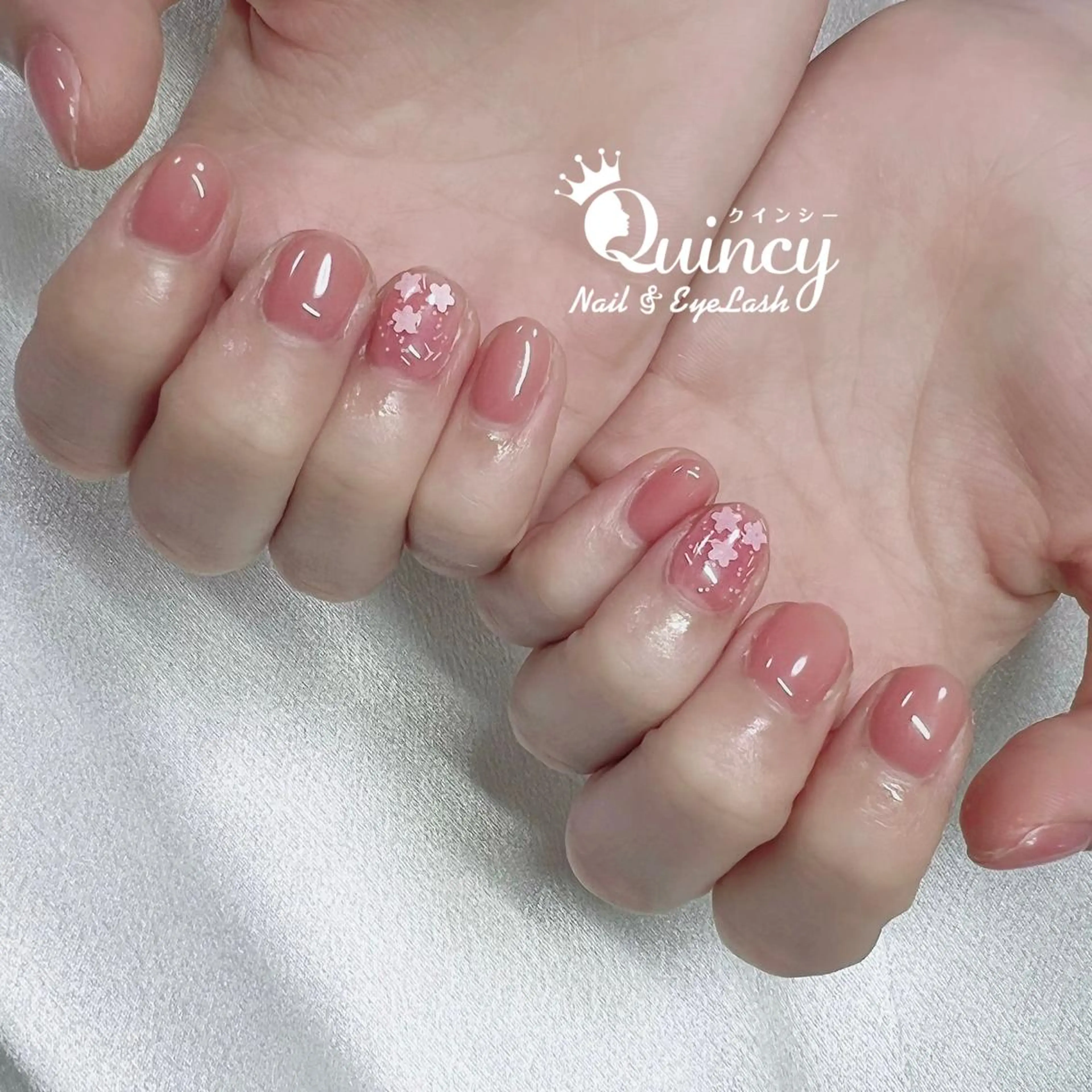 ネイル ワンカラーネイル Quincy Nail&Eyelash所属・Quincy ネイル&アイラッシュのマツエク・マツパデザイン