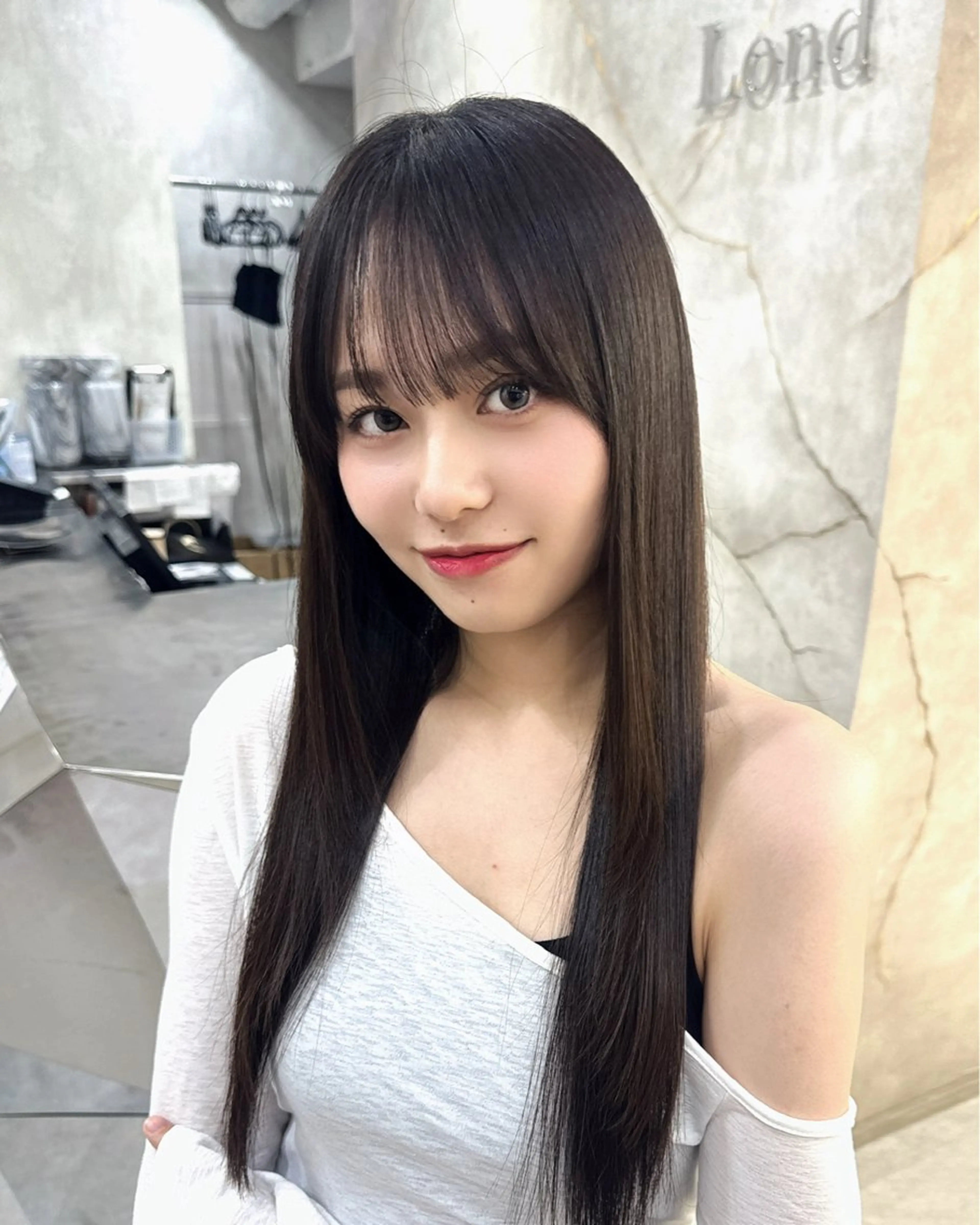 ロング 韓国ヘア/美髪矯正/ Haruna🦋のヘアスタイル