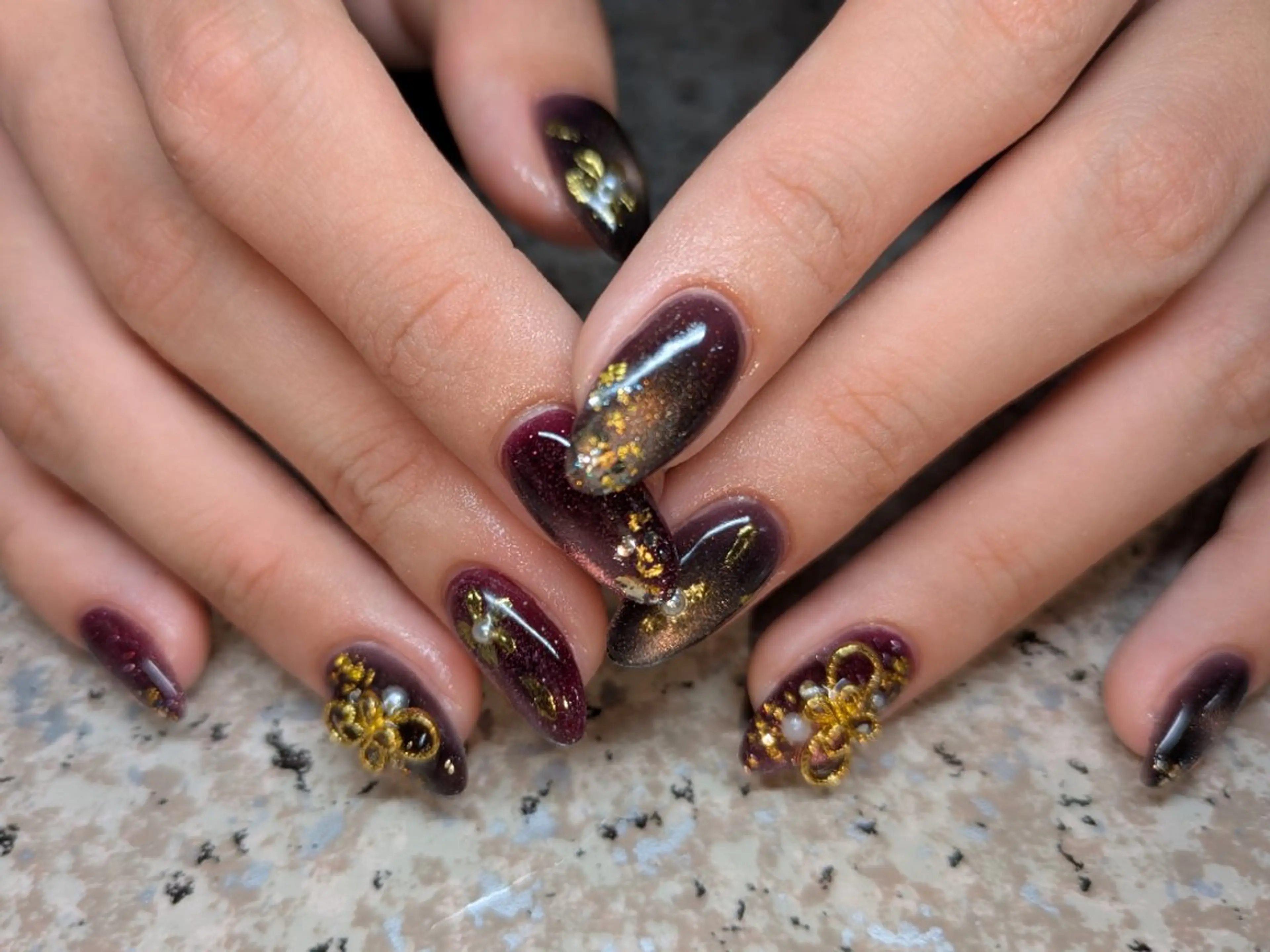 ネイル 成人式 スズキ マイコのネイルデザイン