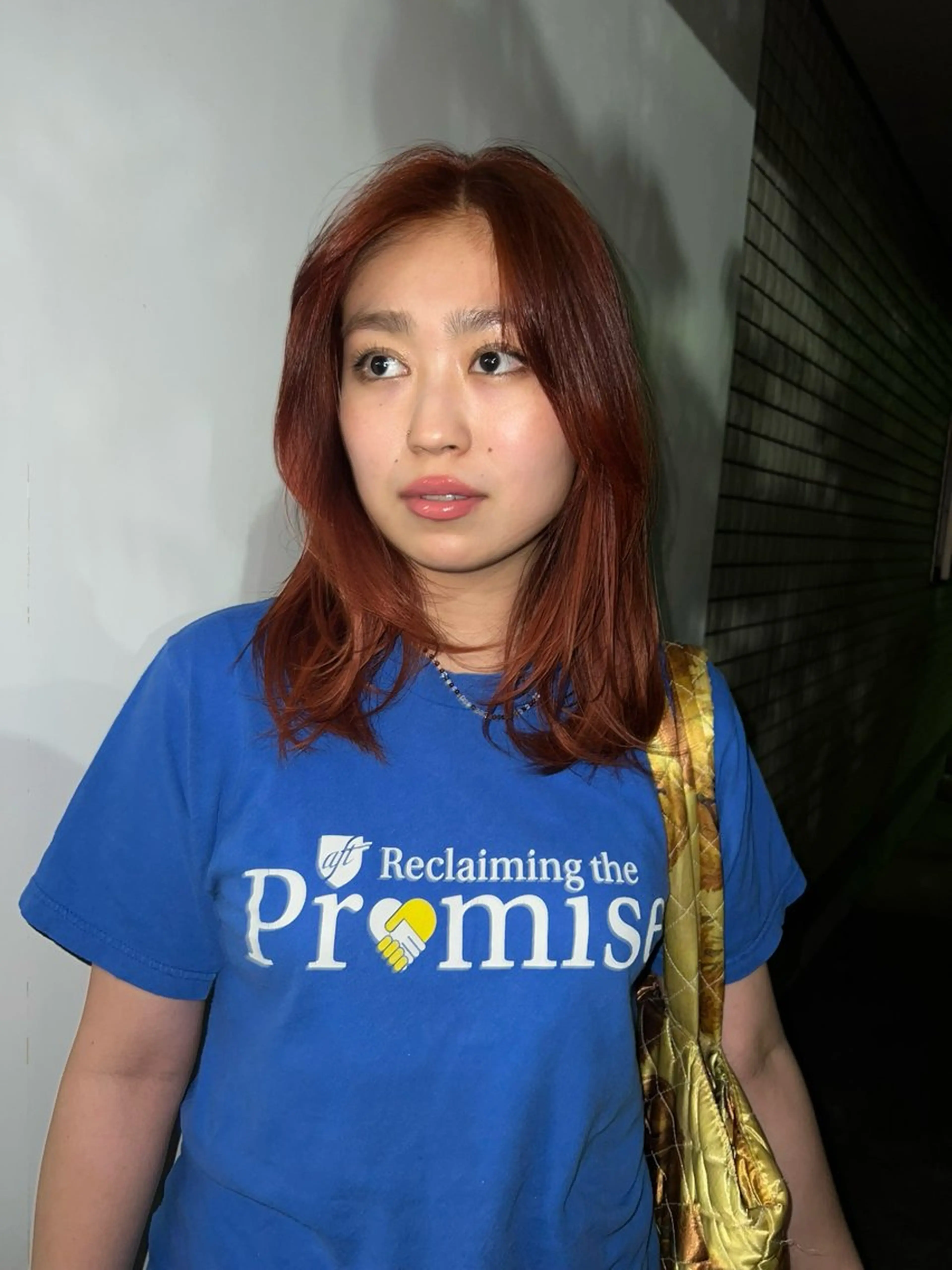 ミディアム カラー ブリーチ ダブルカラー ブリーチなしカラー オレンジ カット ヘアカラー トリートメント Sario ダブルカラー/暖色のヘアスタイル