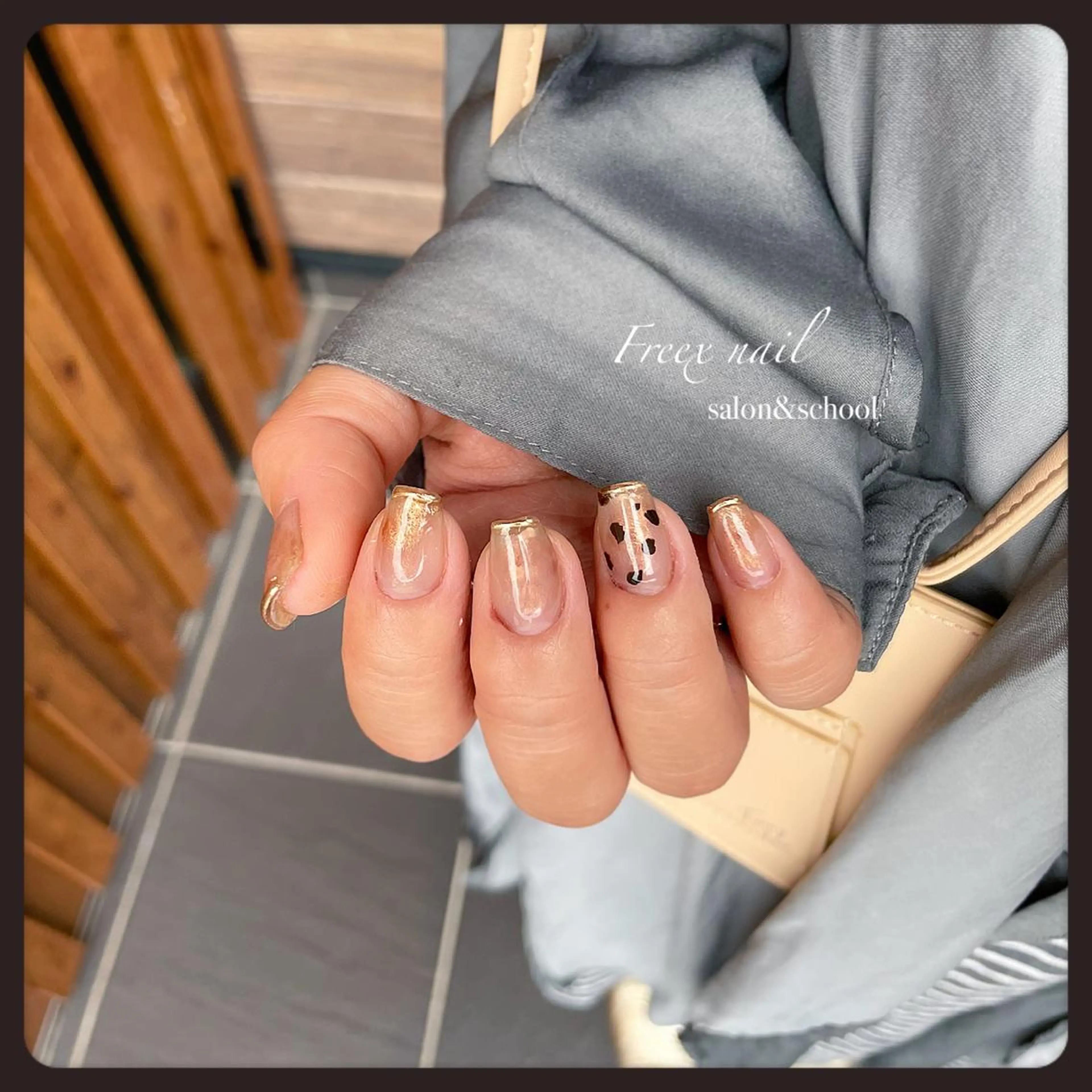 ネイル アニマル柄 ハンドネイル ハンドケア freex nail /ニュアンス/個性派のネイルデザイン