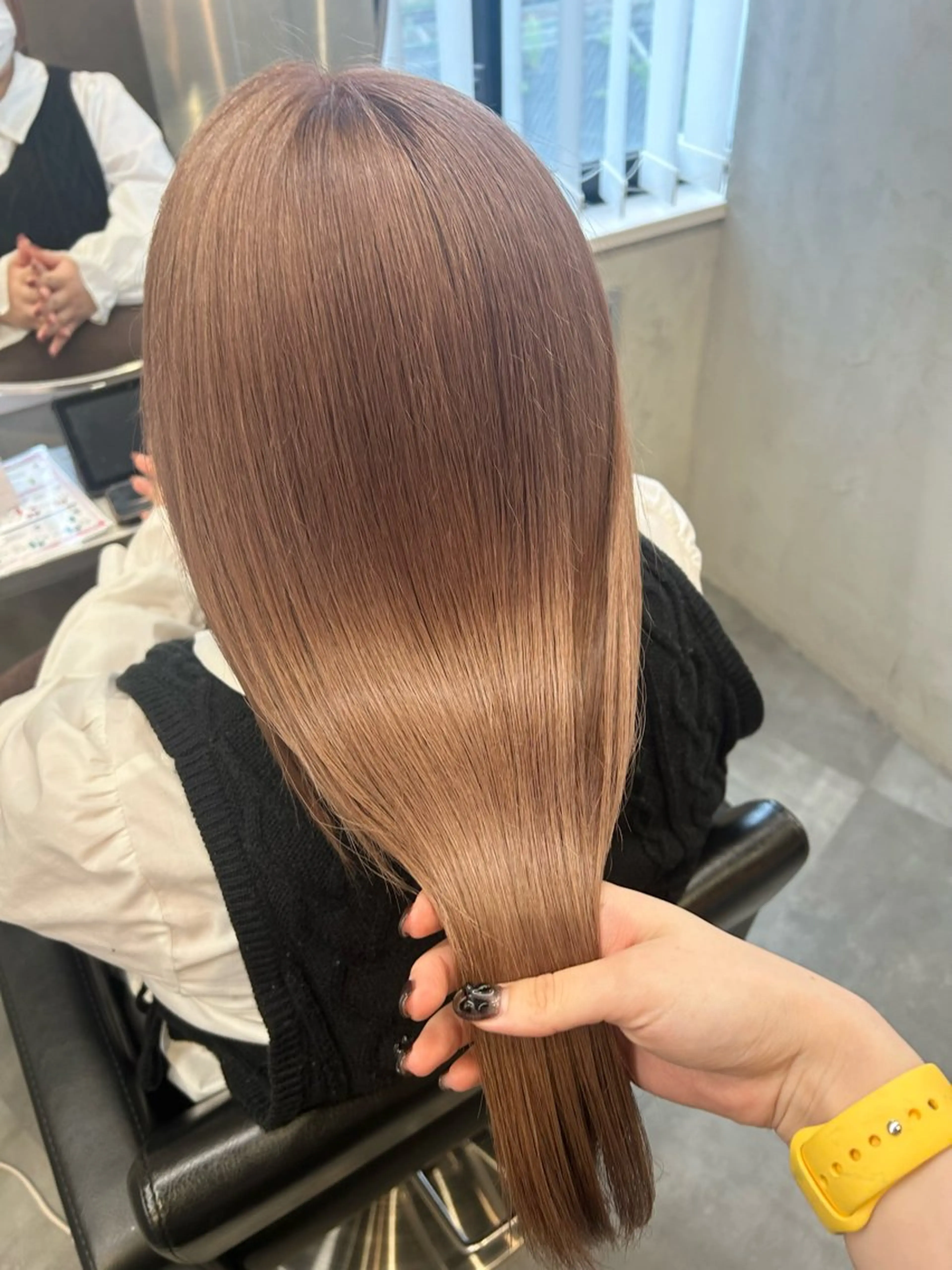 ロング カラー カット ヘアカラー トリートメント Haru/THREE …by velvetのヘアスタイル