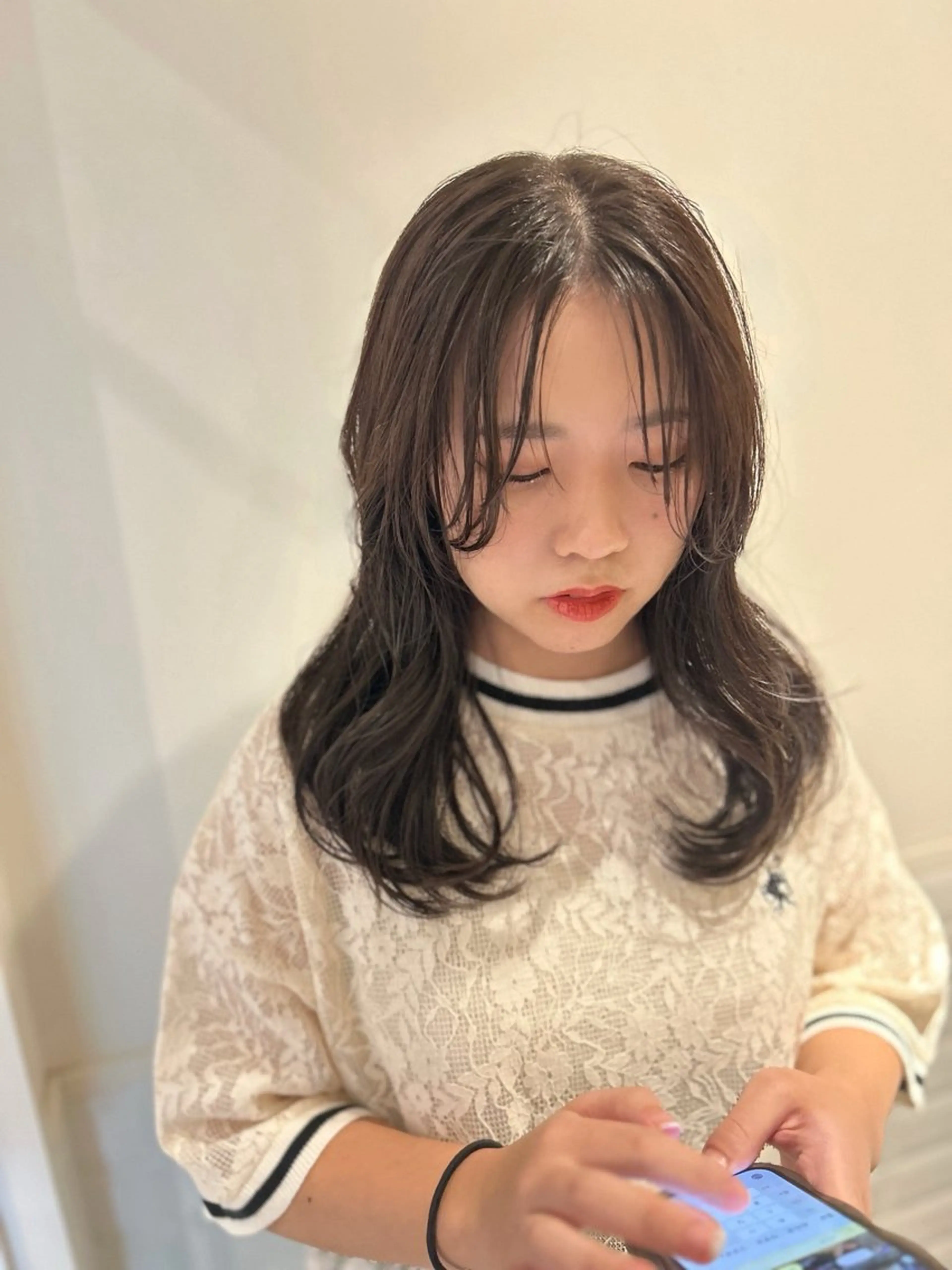 セミロング カラー カット はな ∕カットモデル募集中のヘアスタイル