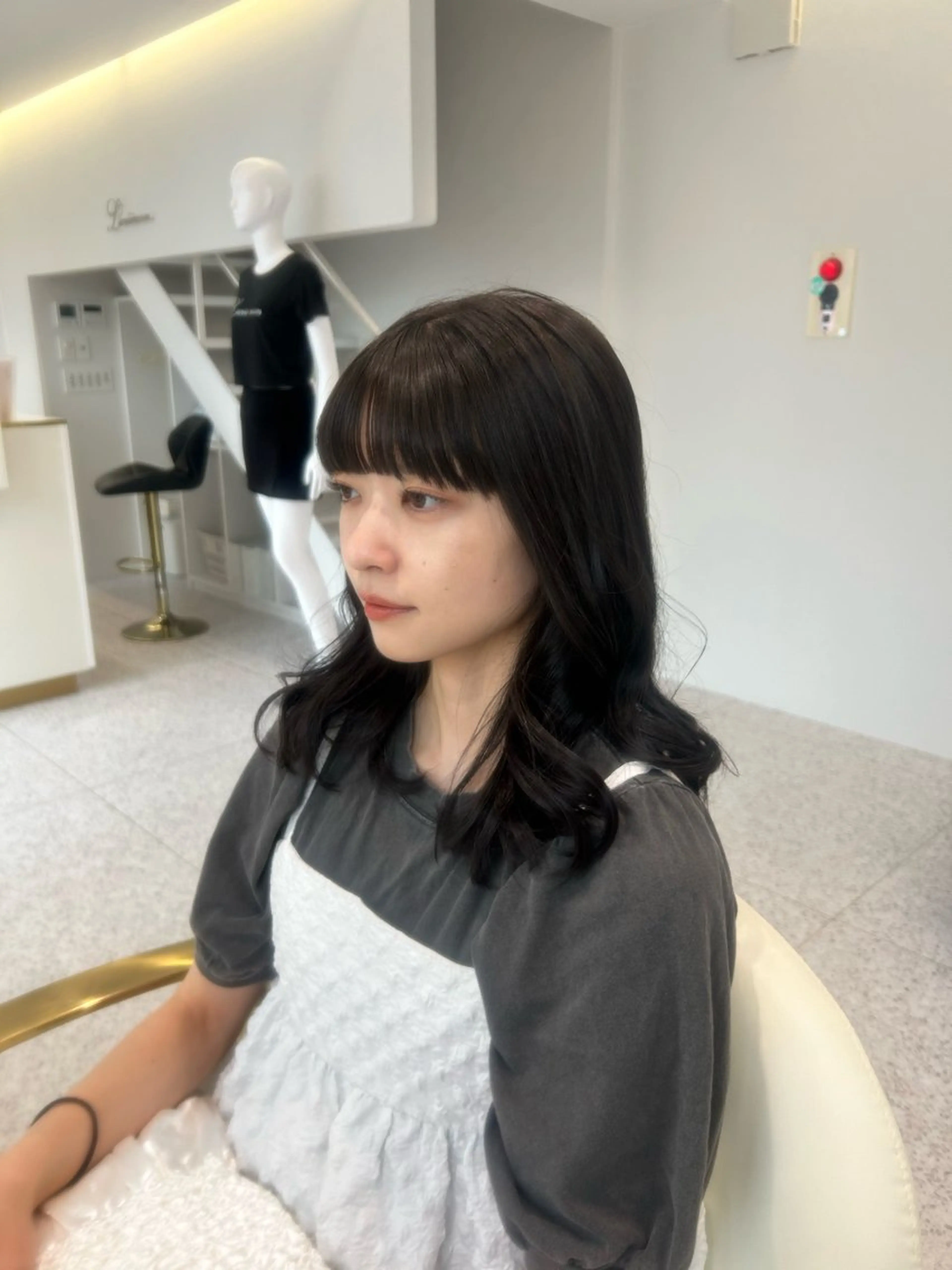 セミロング 顔周りカット Laviemoon/ Itsukiのヘアスタイル