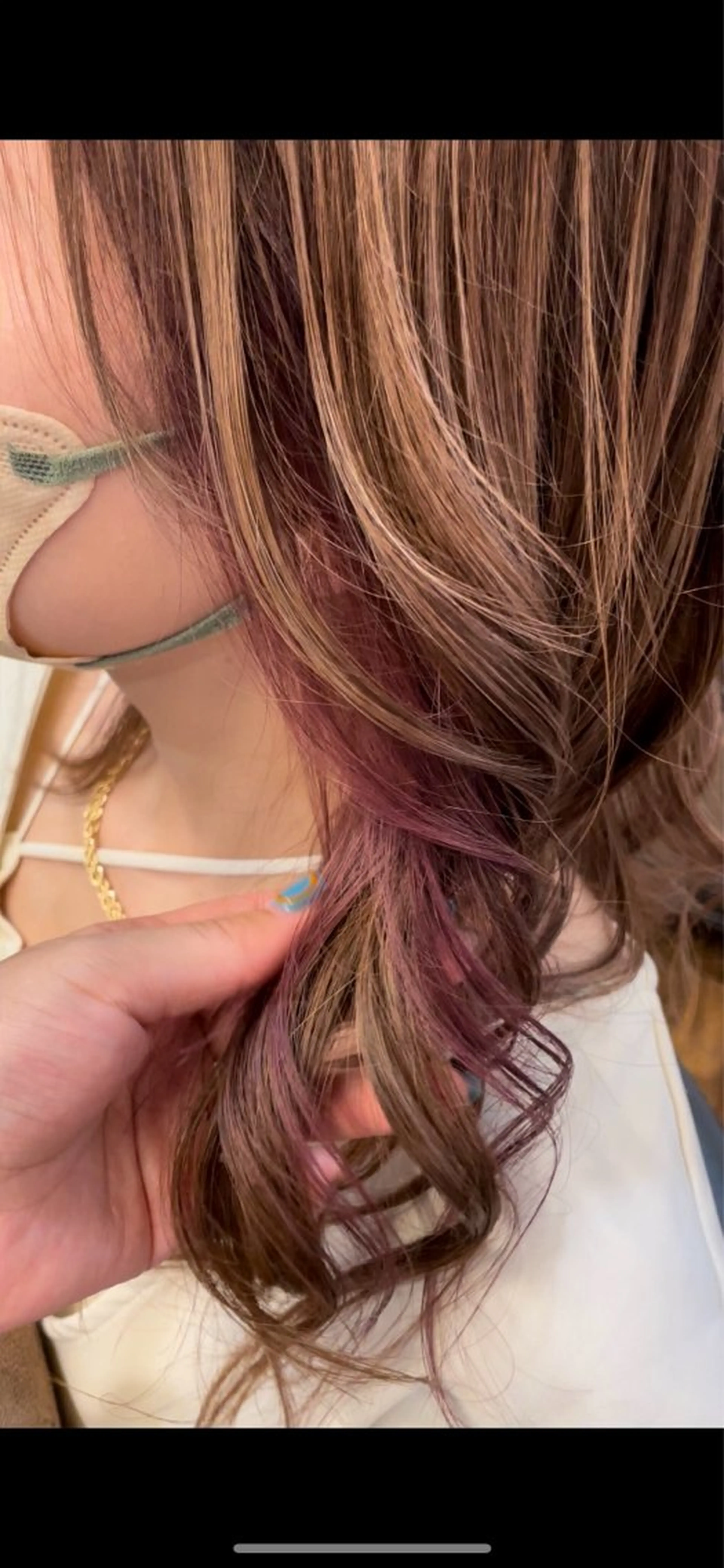 セミロング カラー ヘアカラー 💎ブリーチ💎 カラー💎okadaのヘアスタイル