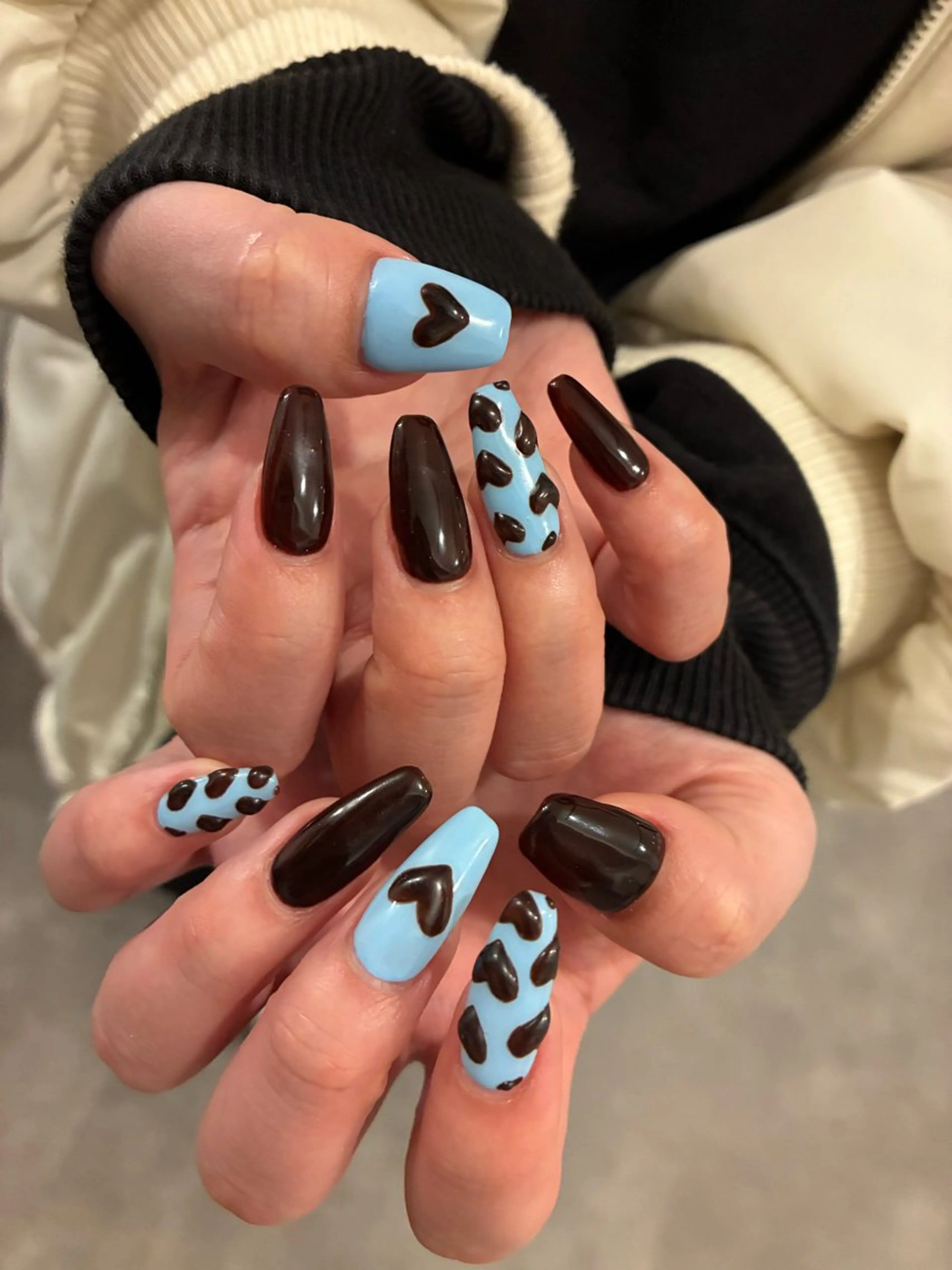 【前日限定500円オフ‼️】ご新規様他店ソフトジェルオフ込み🌵ハンド5本アートの写真