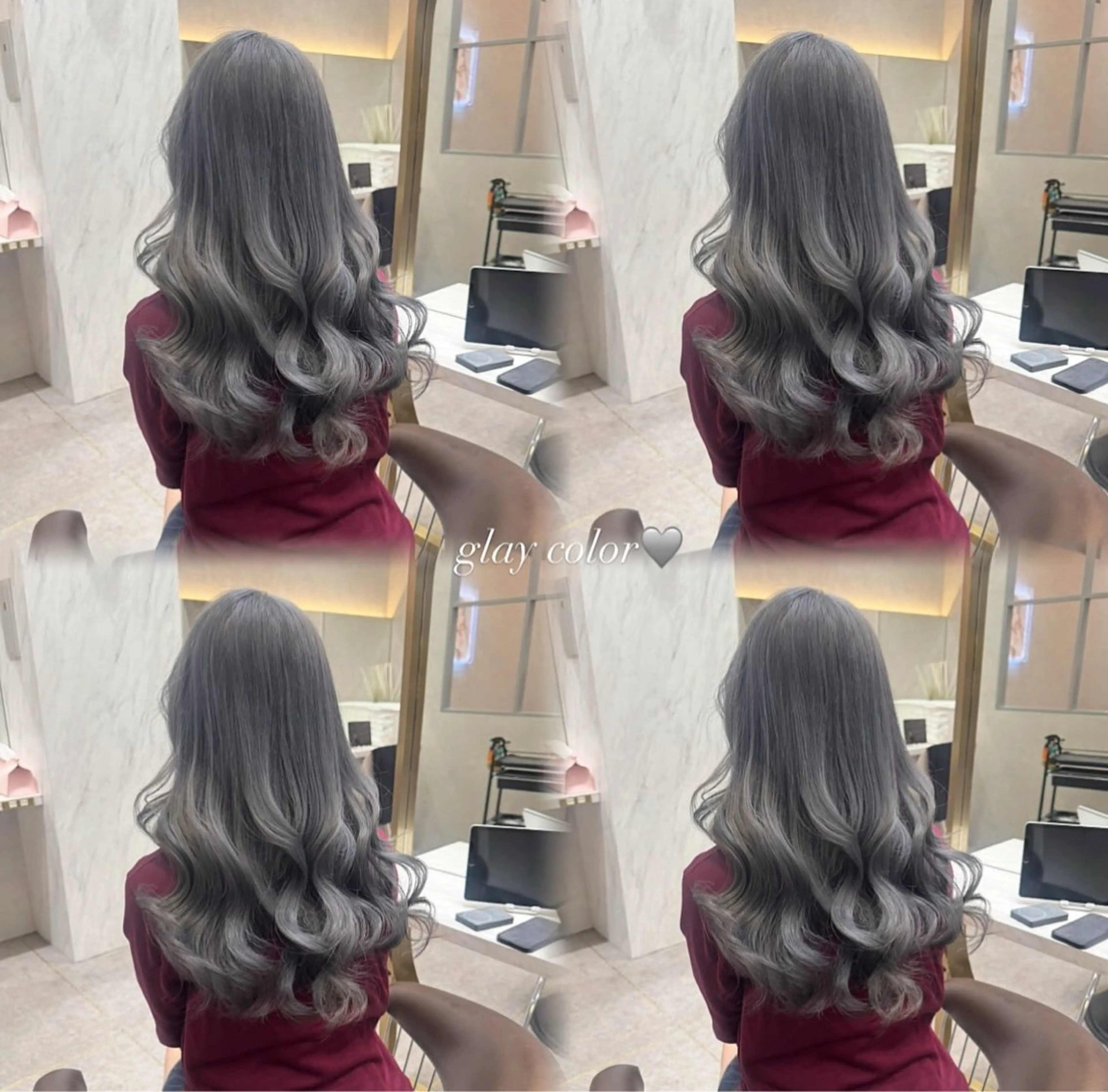 ロング 璃 音のヘアスタイル