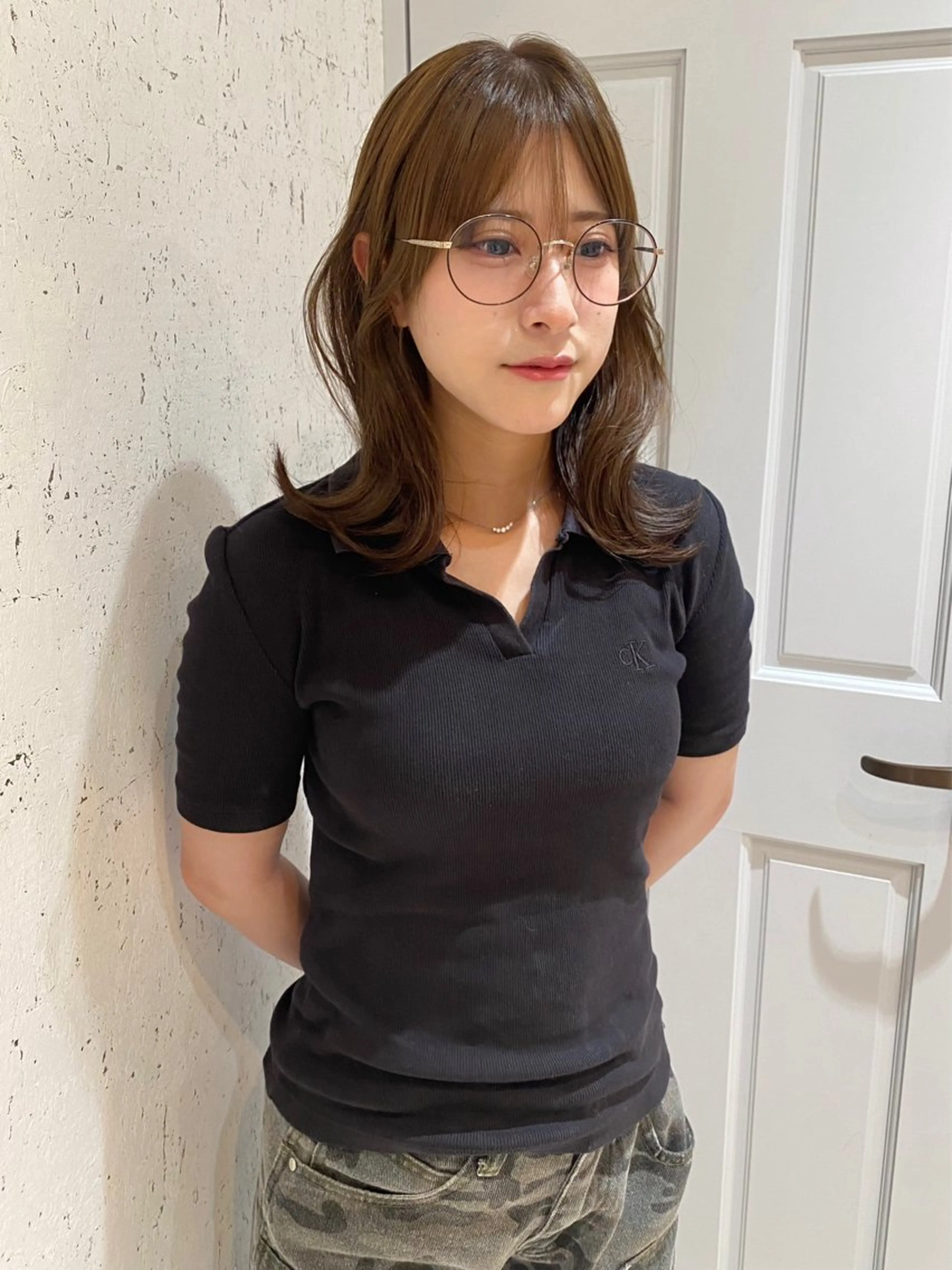 ミディアム カラー ブリーチ ブリーチなしカラー カット ヘアカラー トリートメント mai / linoah˚✧のヘアスタイル