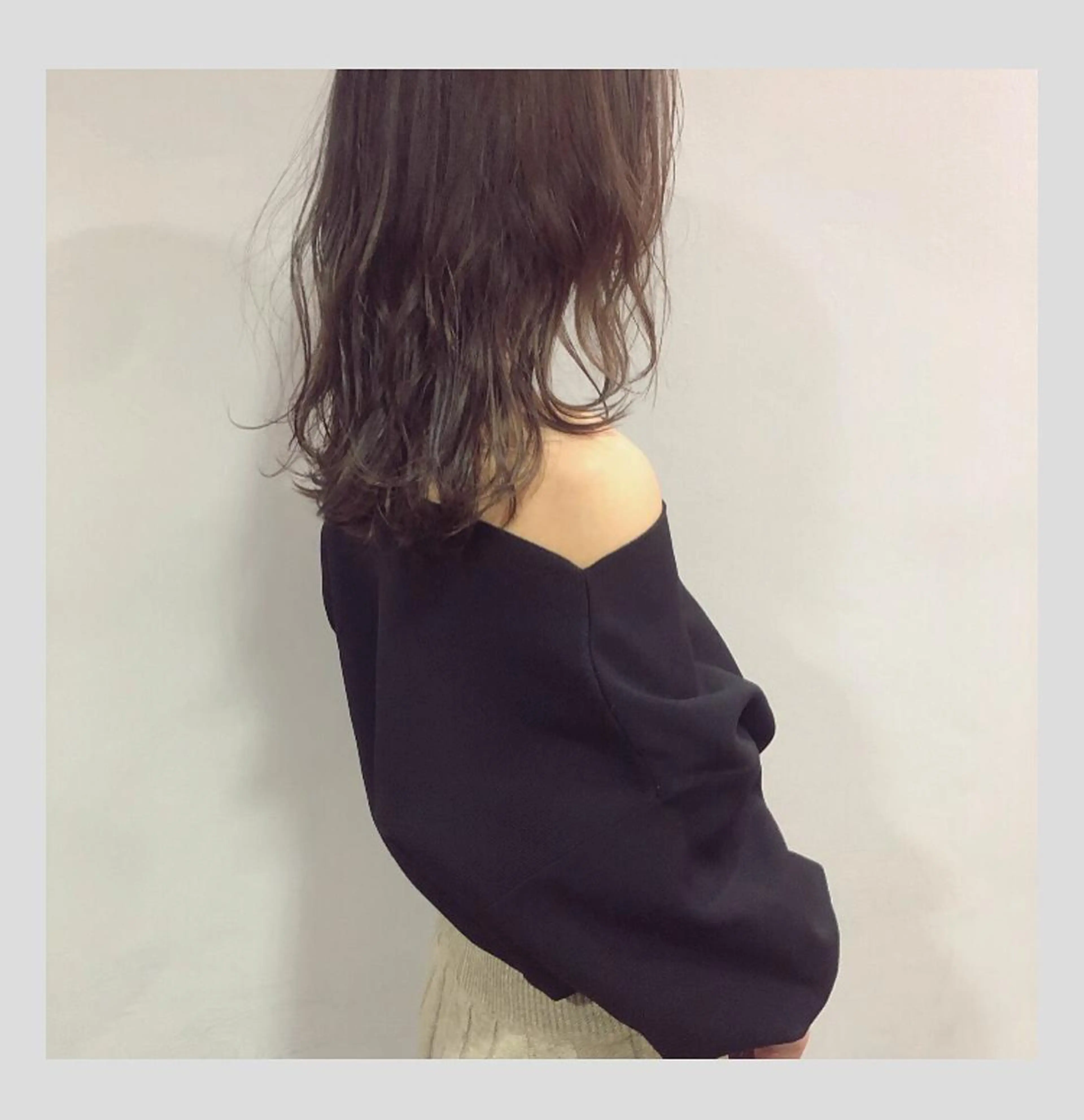 セミロング カラー 当日予約大歓迎💗 依田瑞希のヘアスタイル