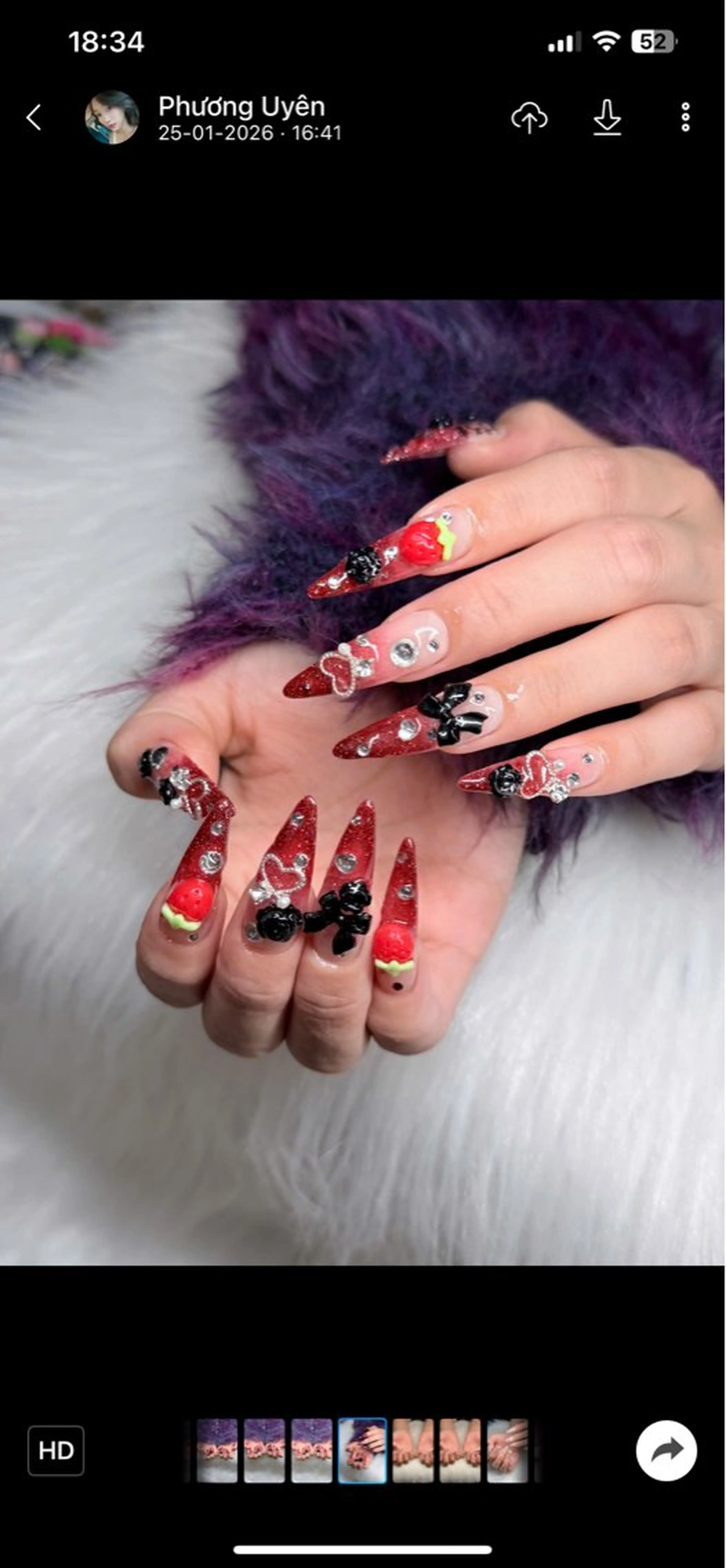 ネイル オーロラネイル グラデーション ハート ホログラムネイル キラキラネイル Rin Rinのネイルデザイン