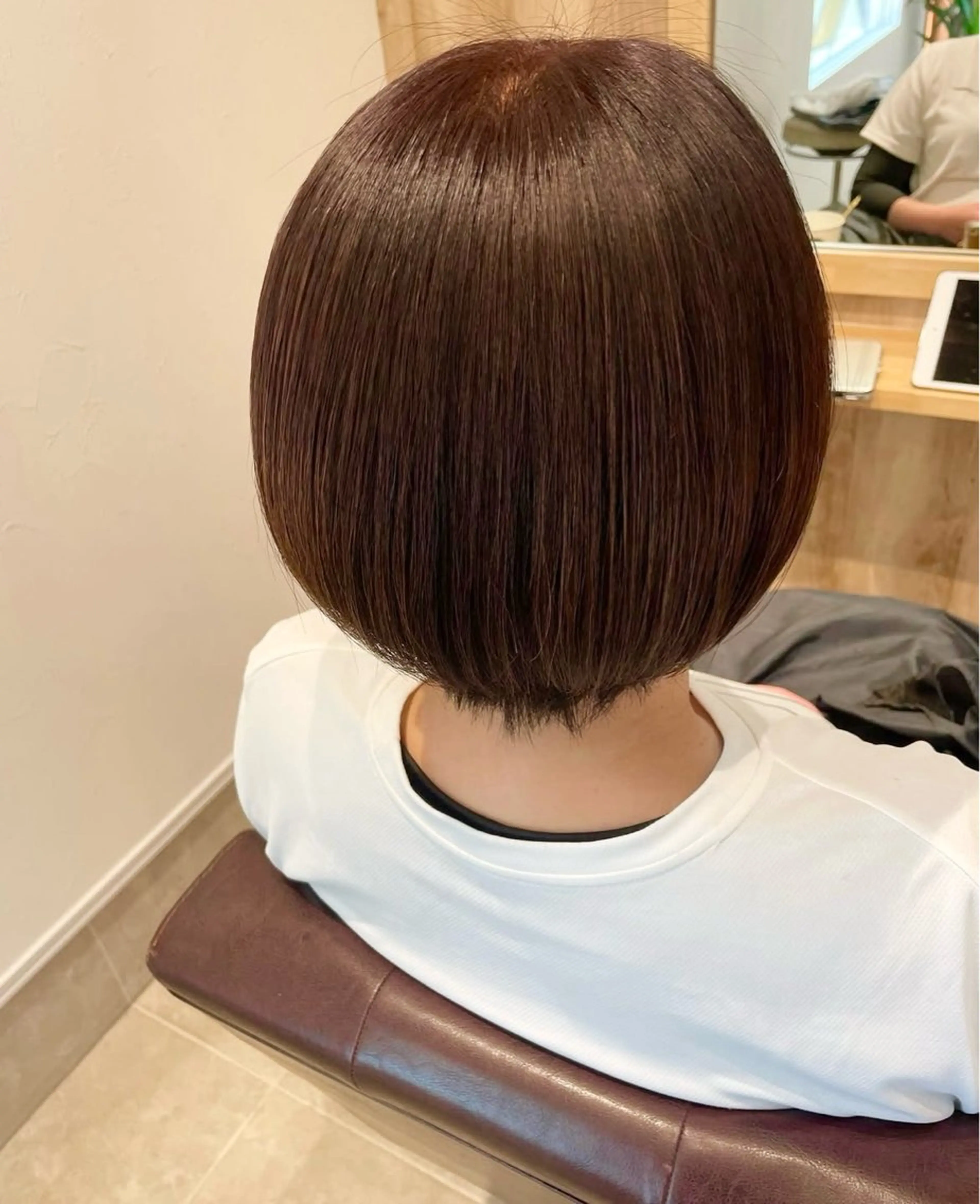 ミディアム カラー 田中 恵美のヘアスタイル