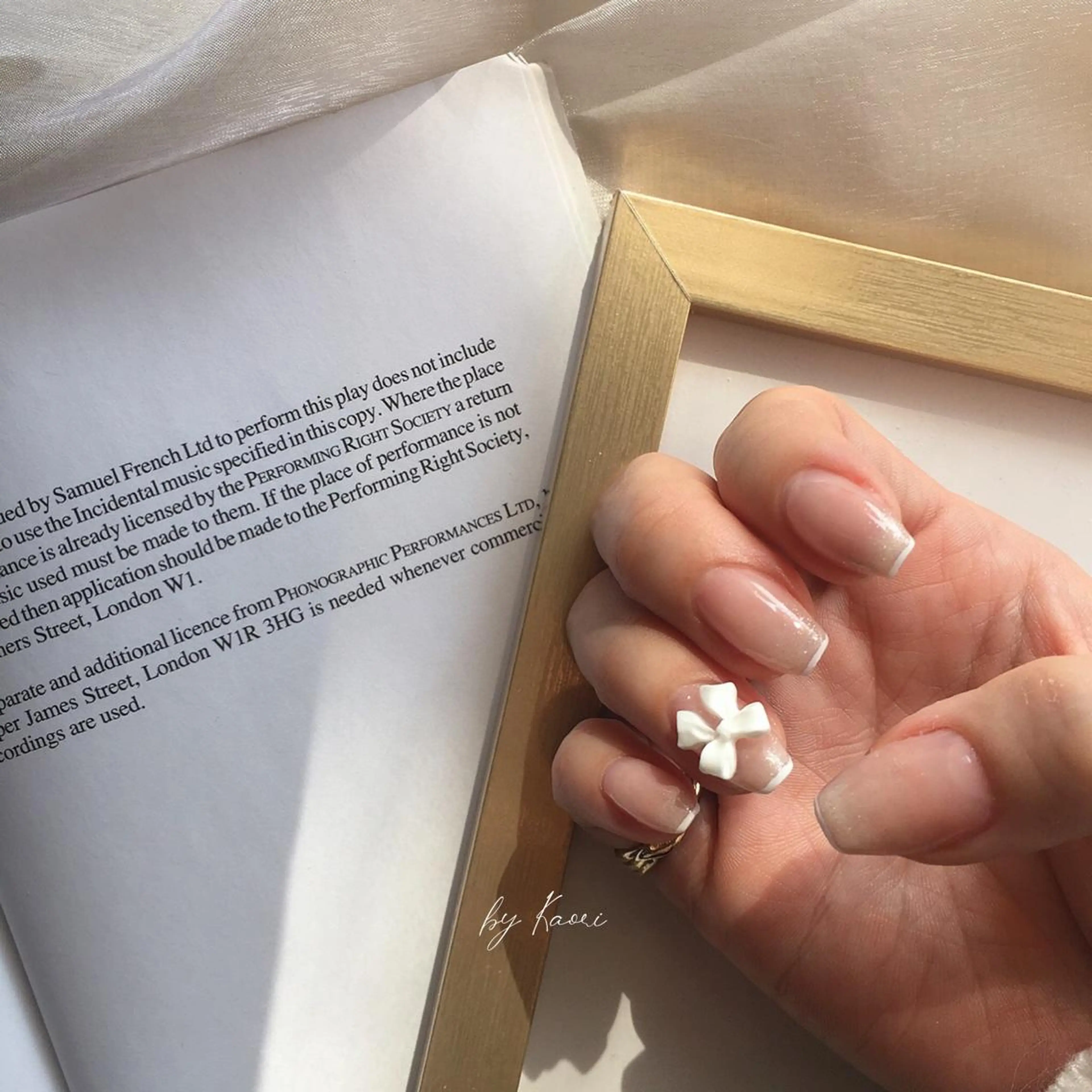 ネイル フレンチネイル ジェルネイル ガーリー グラデーション 韓国ネイル ハンドネイル _Defi_ by Kaoriのネイルデザイン